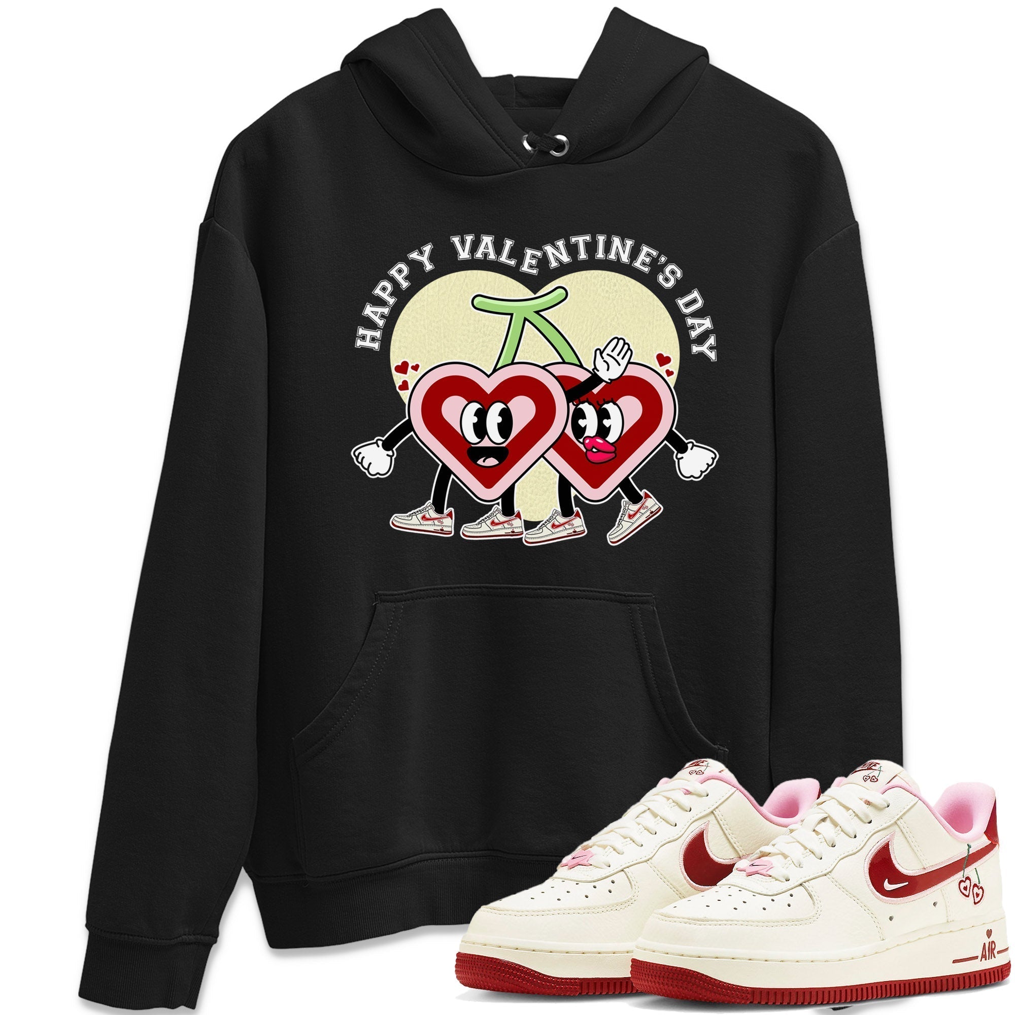 Air Force 1 Valentines Day Sneaker Match Tees Happy Valentines Day Sneaker Tees Air Force 1 Valentines Day Jordan to match sneaker T-Shirt Crew Neck Shirts