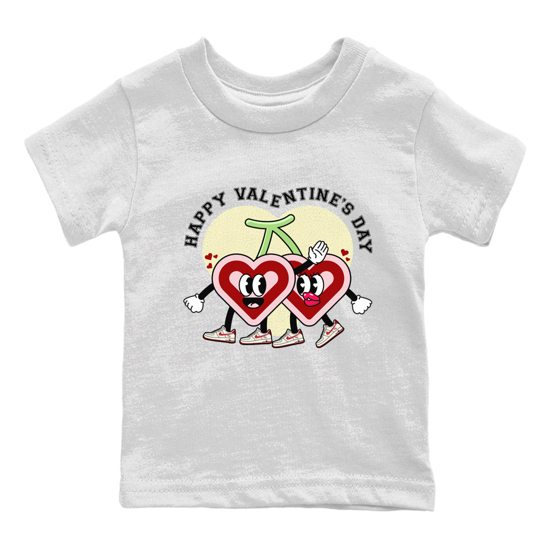 Air Force 1 Valentines Day Sneaker Match Tees Happy Valentines Day Sneaker Tees Air Force 1 Valentines Day Jordan to match sneaker T-Shirt Kids Shirts