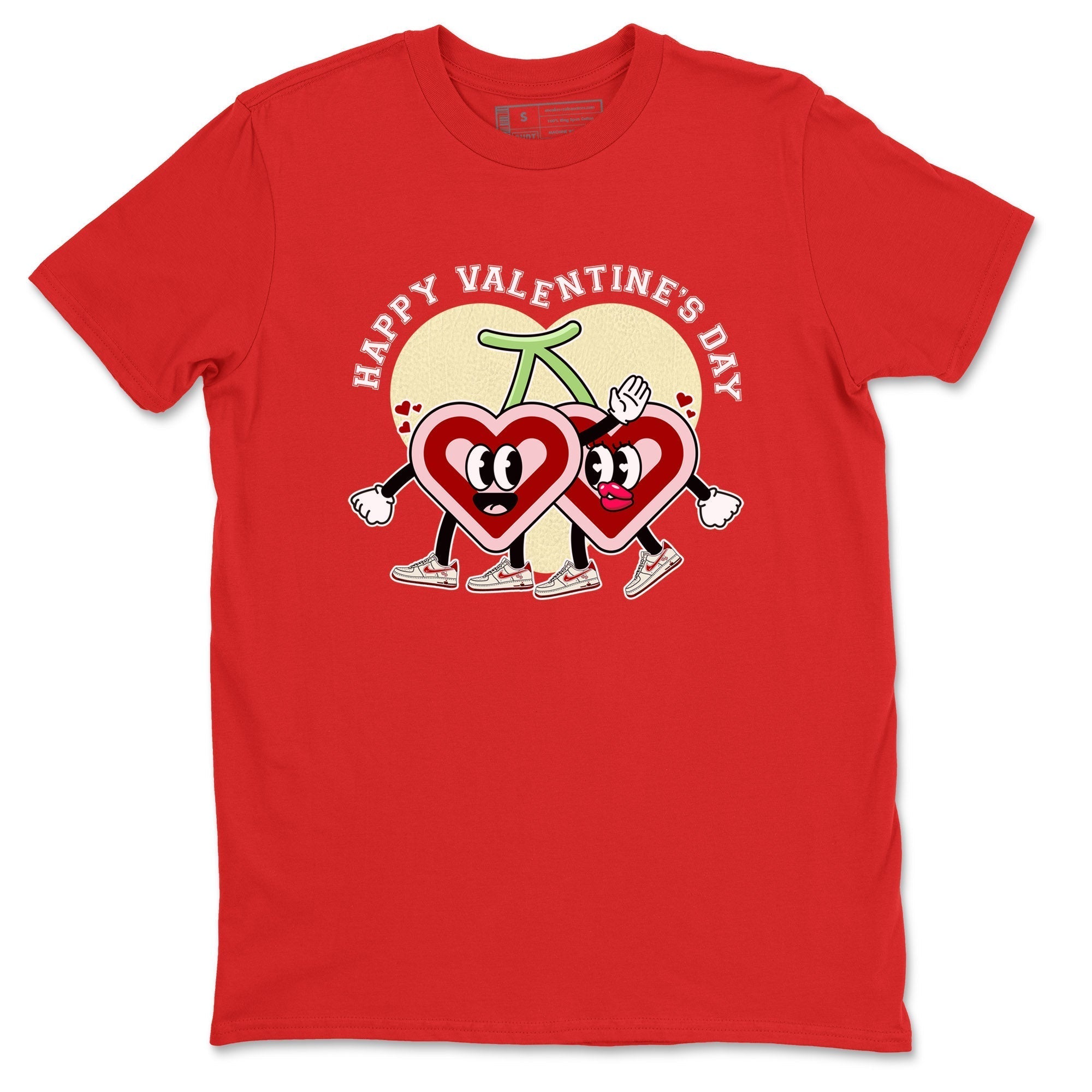 Air Force 1 Valentines Day Sneaker Match Tees Happy Valentines Day Sneaker Tees Air Force 1 Valentines Day Jordan to match sneaker T-Shirt Crew Neck Shirts