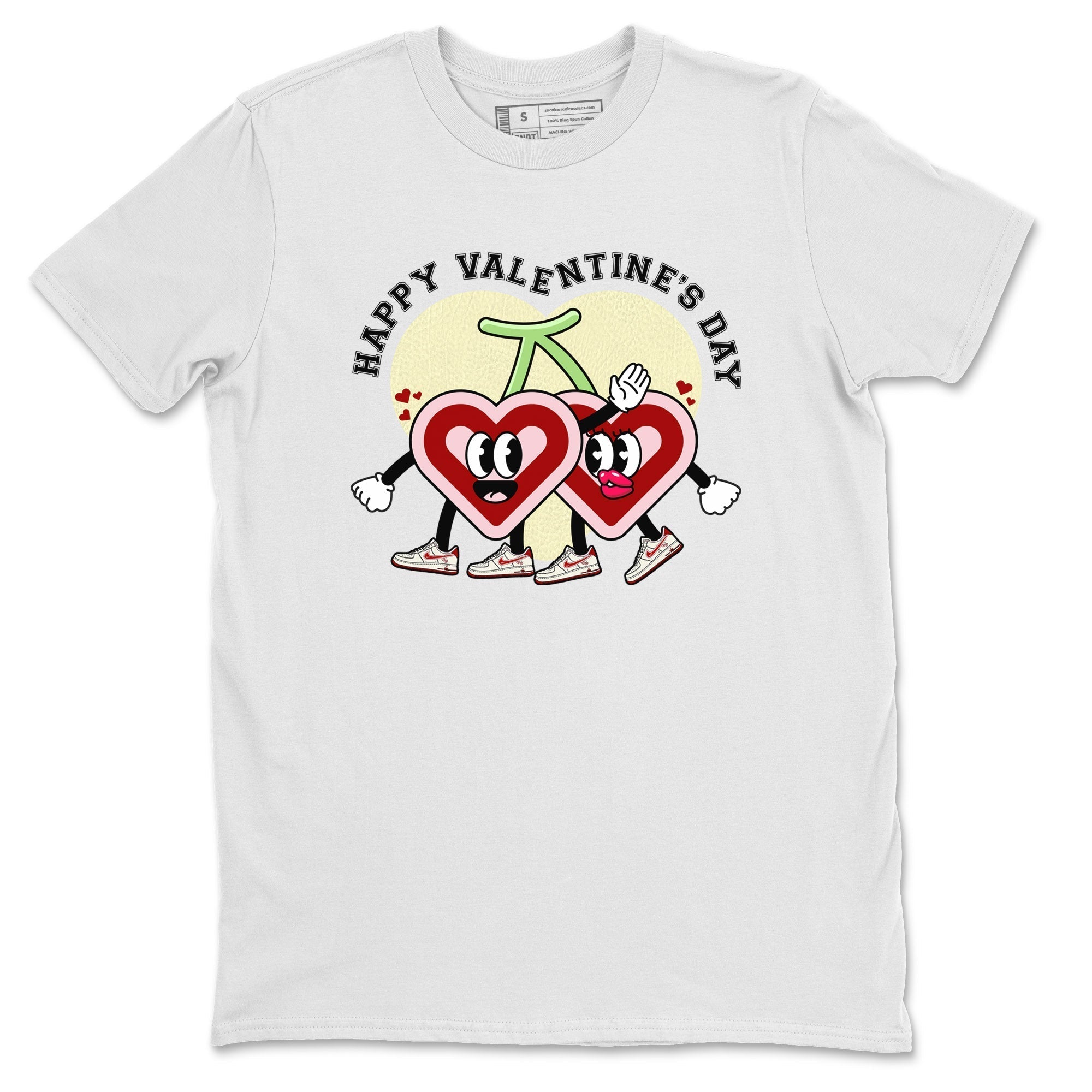 Air Force 1 Valentines Day Sneaker Match Tees Happy Valentines Day Sneaker Tees Air Force 1 Valentines Day Jordan to match sneaker T-Shirt Crew Neck Shirts