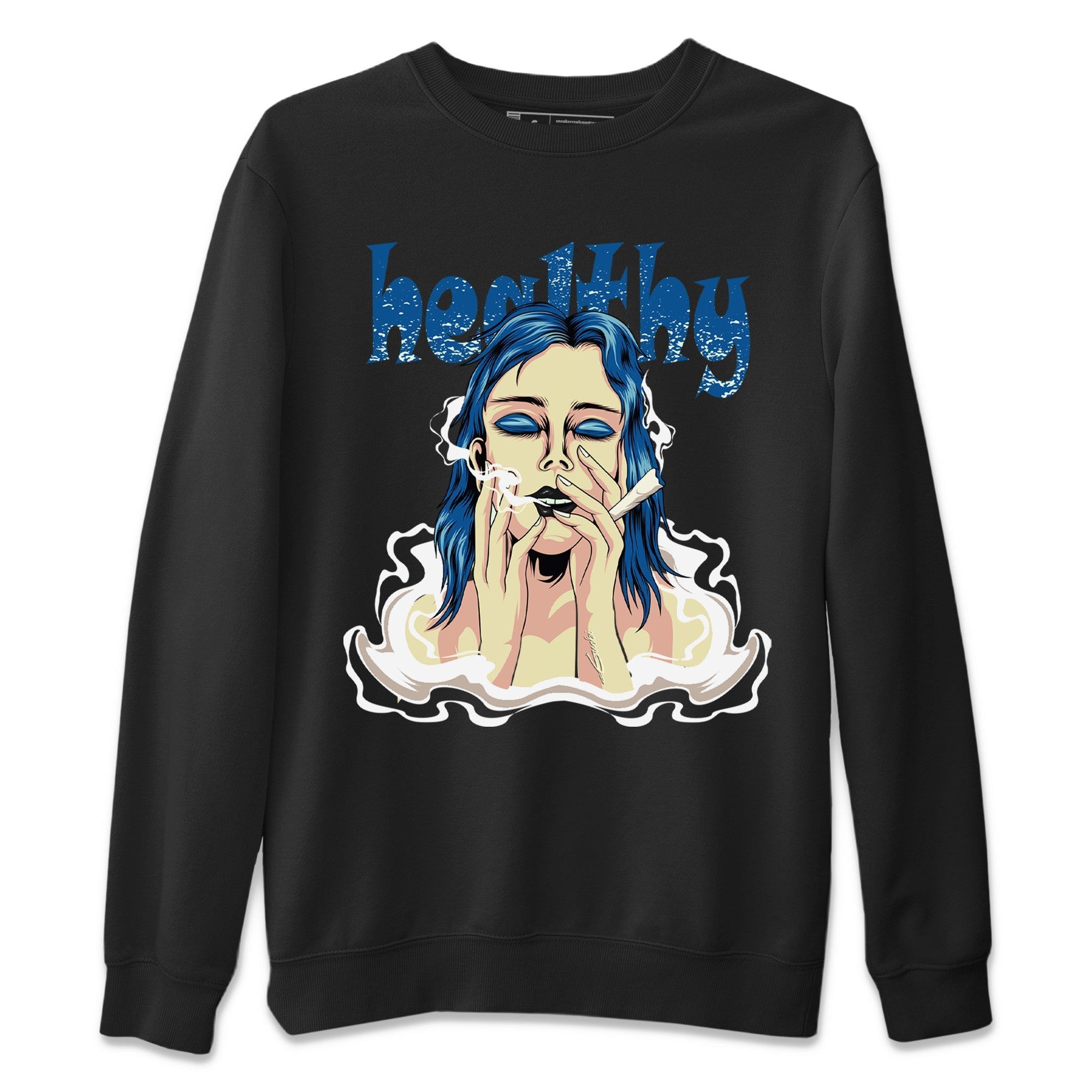 Jordan 1 Dark Marina Blue Sneaker Matching T-Shirt Healthy Sneaker Tees Jordan 1 Dark Marina Blue Sneaker Release Tees Crew Neck Tees