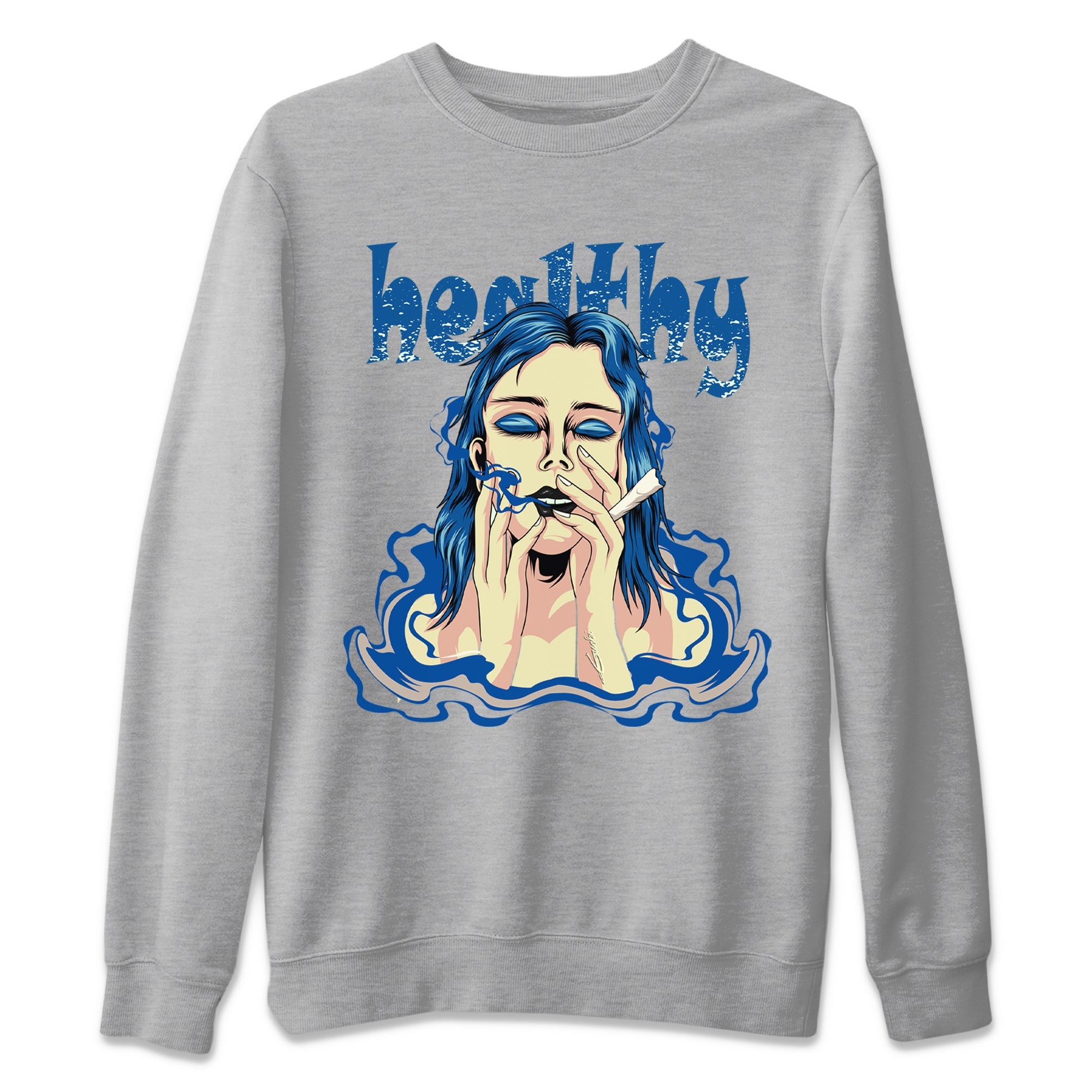 Jordan 1 Dark Marina Blue Sneaker Matching T-Shirt Healthy Sneaker Tees Jordan 1 Dark Marina Blue Sneaker Release Tees Crew Neck Tees