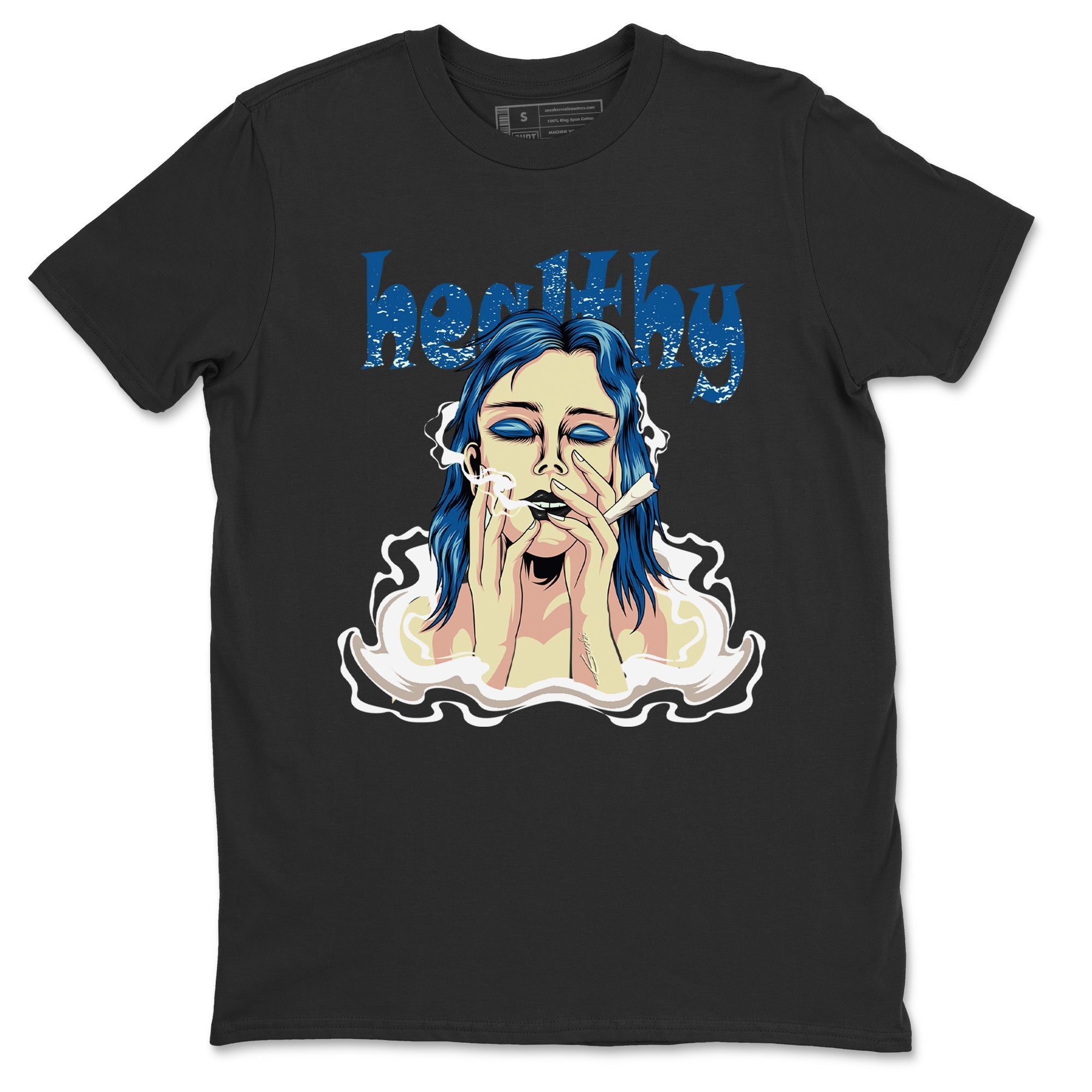 Jordan 1 Dark Marina Blue Sneaker Matching T-Shirt Healthy Sneaker Tees Jordan 1 Dark Marina Blue Sneaker Release Tees Crew Neck Tees