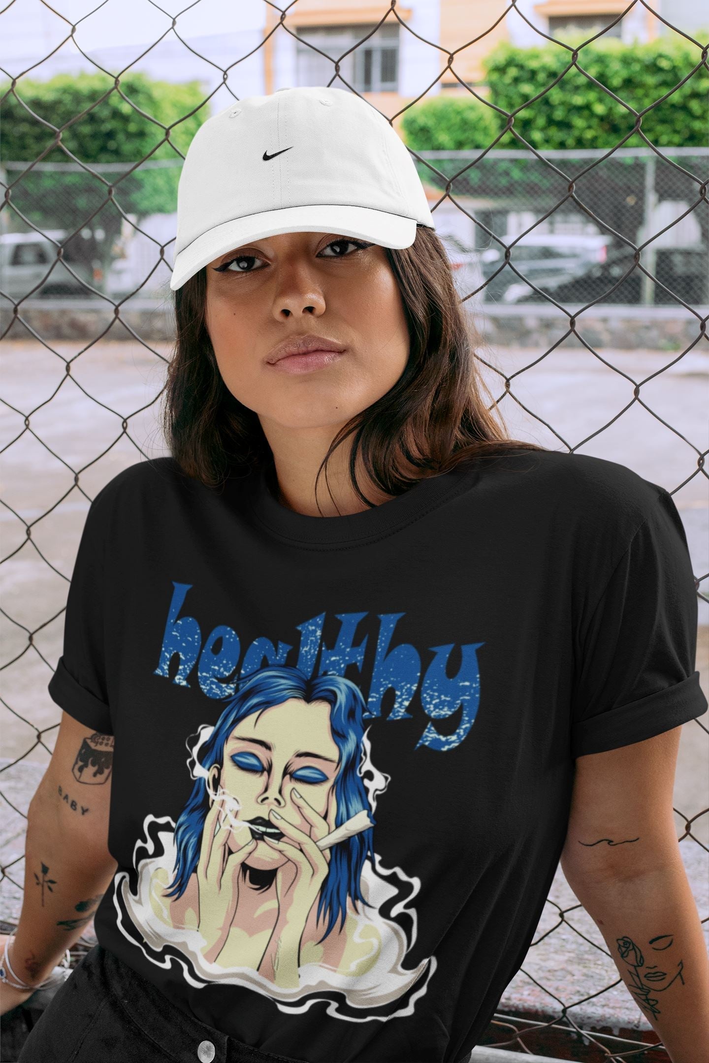 Jordan 1 Dark Marina Blue Sneaker Matching T-Shirt Healthy Sneaker Tees Jordan 1 Dark Marina Blue Sneaker Release Tees Crew Neck Tees