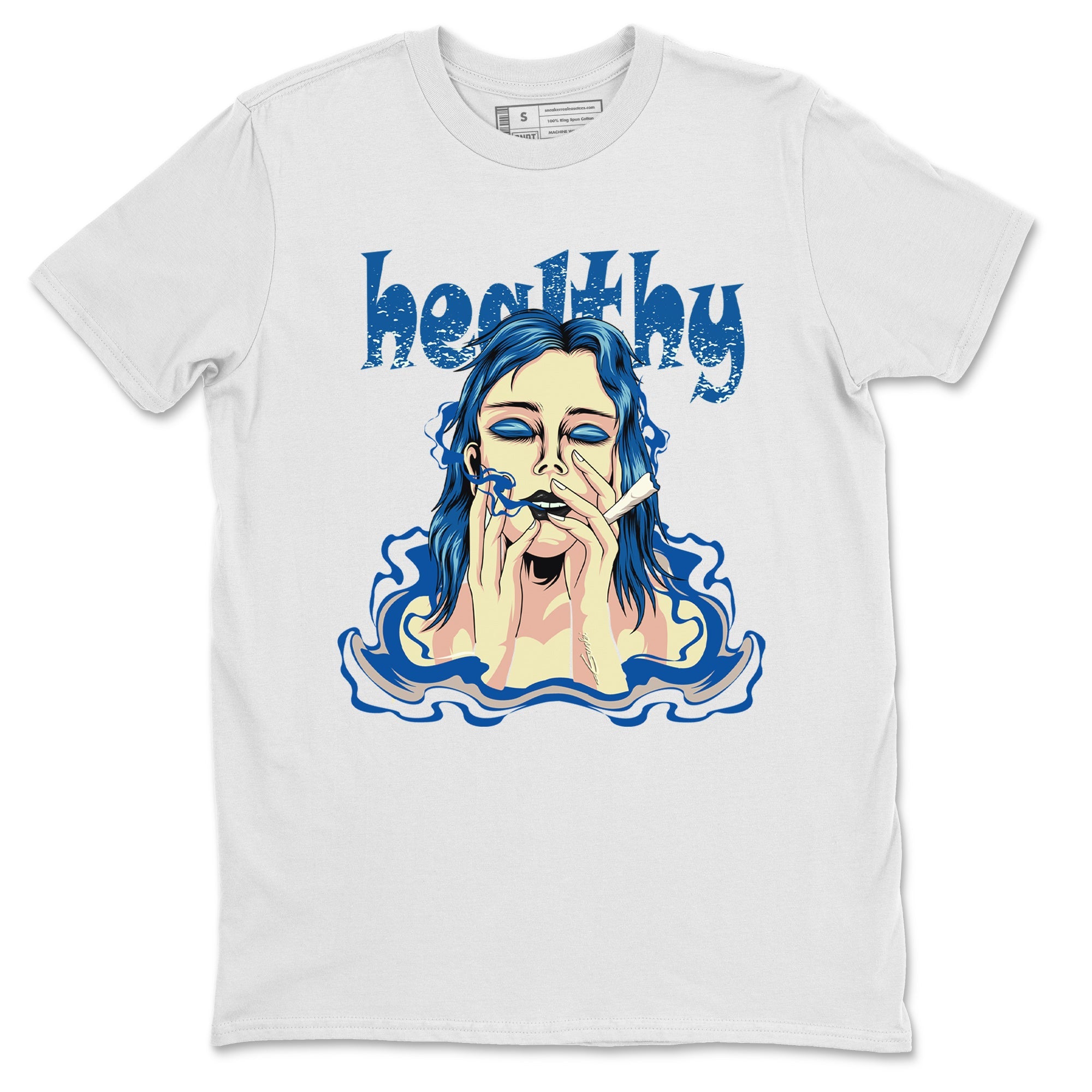 Jordan 1 Dark Marina Blue Sneaker Matching T-Shirt Healthy Sneaker Tees Jordan 1 Dark Marina Blue Sneaker Release Tees Crew Neck Tees