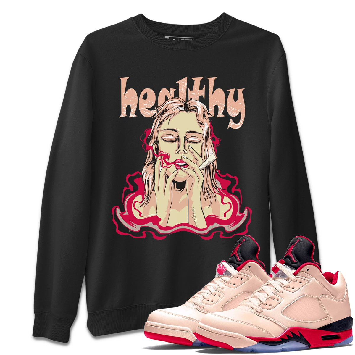Jordan 5 Girls That Hoop Sneaker Matching T-Shirt Healthy Sneaker Tees Jordan 5 Girls That Hoop Sneaker Release Tees Crew Neck Tees