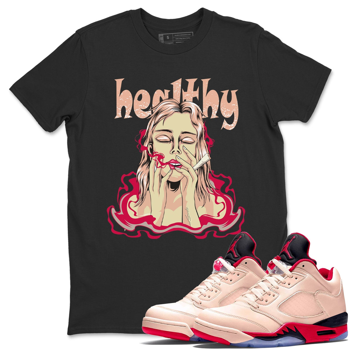 Jordan 5 Girls That Hoop Sneaker Matching T-Shirt Healthy Sneaker Tees Jordan 5 Girls That Hoop Sneaker Release Tees Crew Neck Tees