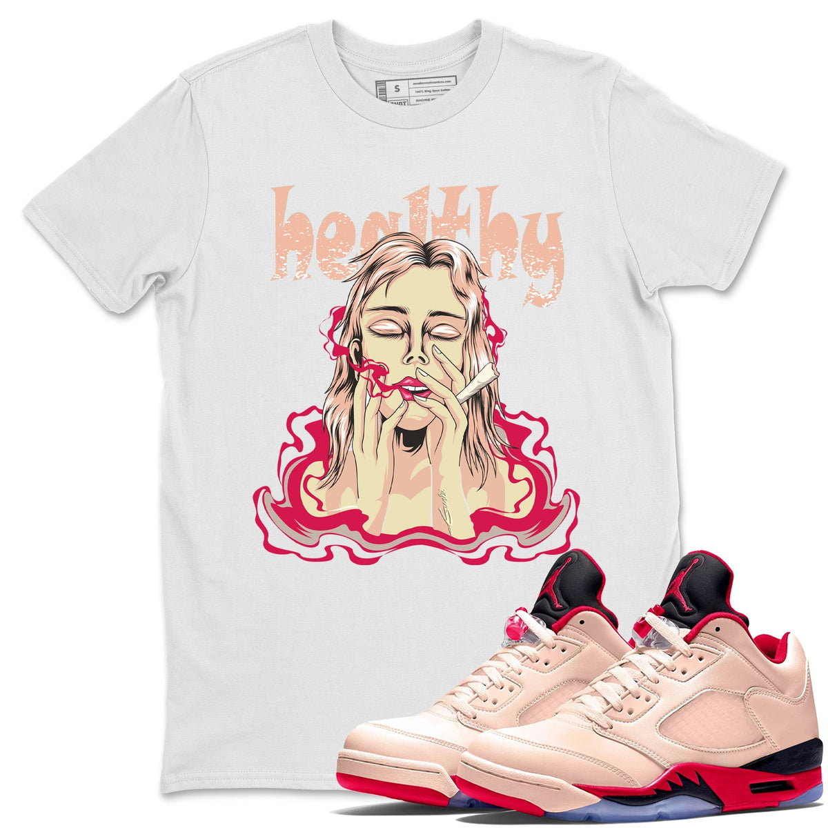 Jordan 5 Girls That Hoop Sneaker Matching T-Shirt Healthy Sneaker Tees Jordan 5 Girls That Hoop Sneaker Release Tees Crew Neck Tees