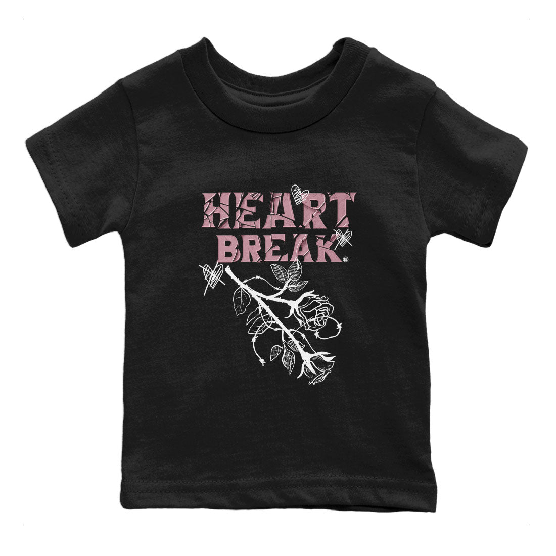 Air Jordan 1 Mauve shirt to match jordans Heart Break sneaker matching Sneaker Matching Tee Jordan 1 High OG Mauve Drip Gear Zone Baby Toddler Black 2 Sneaker Matching Tee