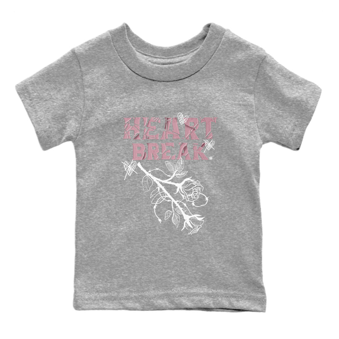 Air Jordan 1 Mauve shirt to match jordans Heart Break sneaker matching Sneaker Matching Tee Jordan 1 High OG Mauve Drip Gear Zone Baby Toddler Heather Grey 2 Sneaker Matching Tee