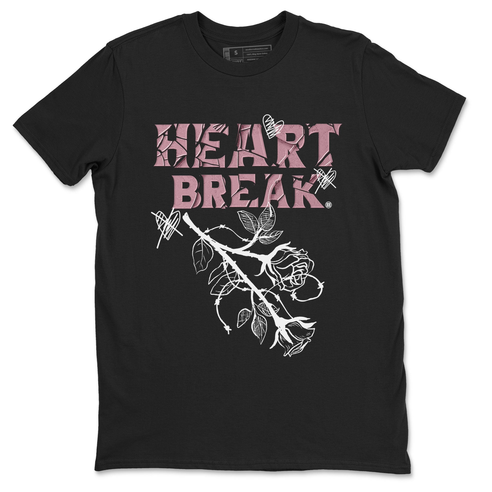 Air Jordan 1 Mauve shirt to match jordans Heart Break sneaker matching Sneaker Matching Tee Jordan 1 High OG Mauve Drip Gear Zone Unisex Black 2 Sneaker Matching Tee