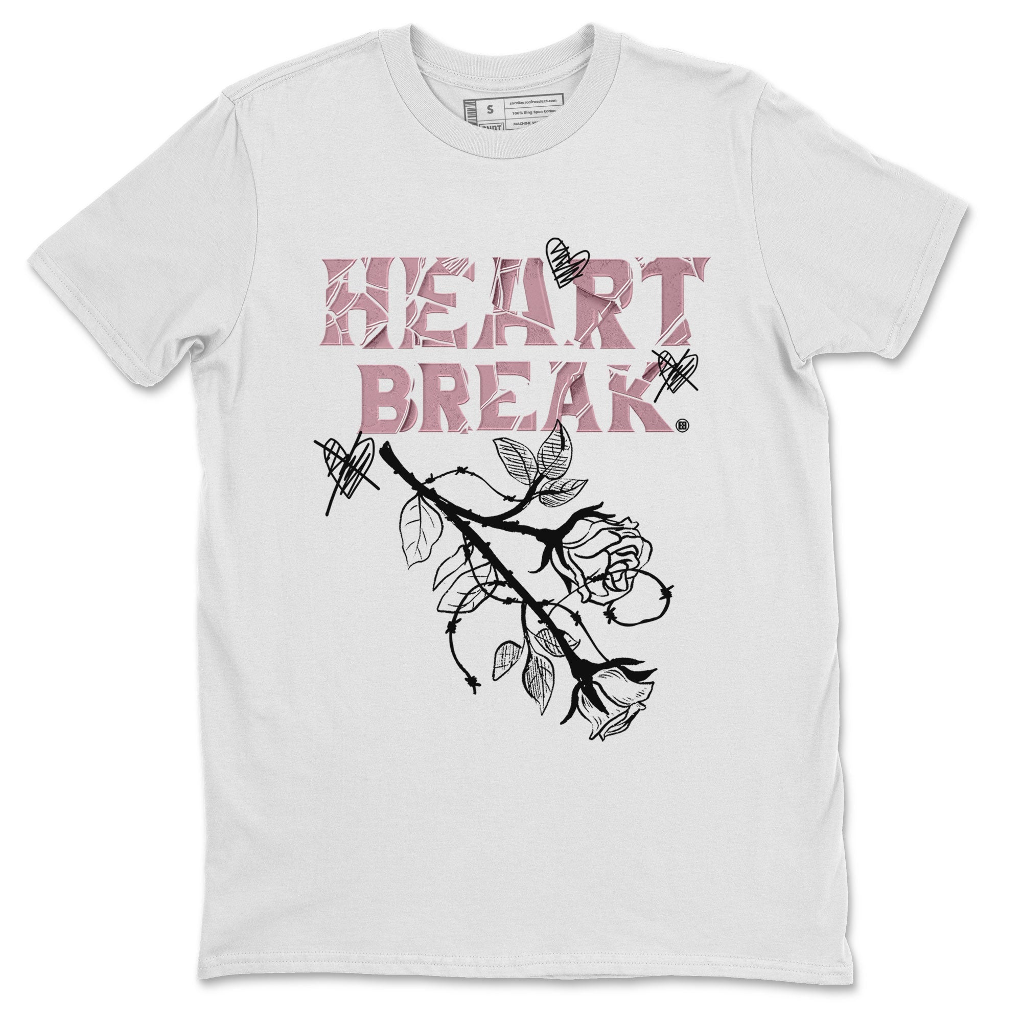 Air Jordan 1 Mauve shirt to match jordans Heart Break sneaker matching Sneaker Matching Tee Jordan 1 High OG Mauve Drip Gear Zone Unisex White 2 Sneaker Matching Tee