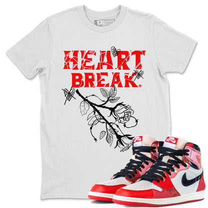 Air Jordan 1 Spider Man Sneaker Match Tees Heart Break Sneaker Release Tees Air Jordan 1 Spider Man T Shirt Unisex Shirts White 1
