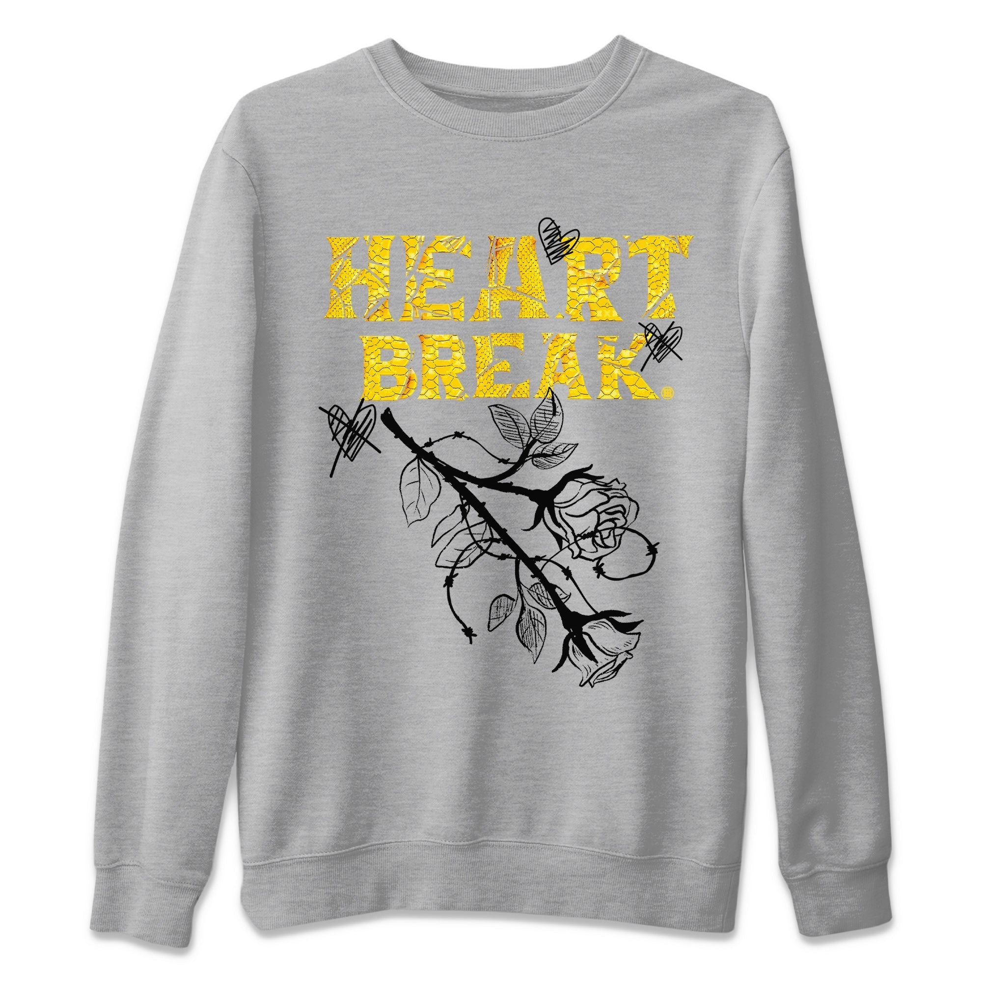 Air Jordan 11 Yellow Python Sneaker Match Tees Heart Break Streetwear Sneaker Shirt Snakeskin 11s Streetwear Sneaker Shirt Unisex Shirts Heather Grey 2