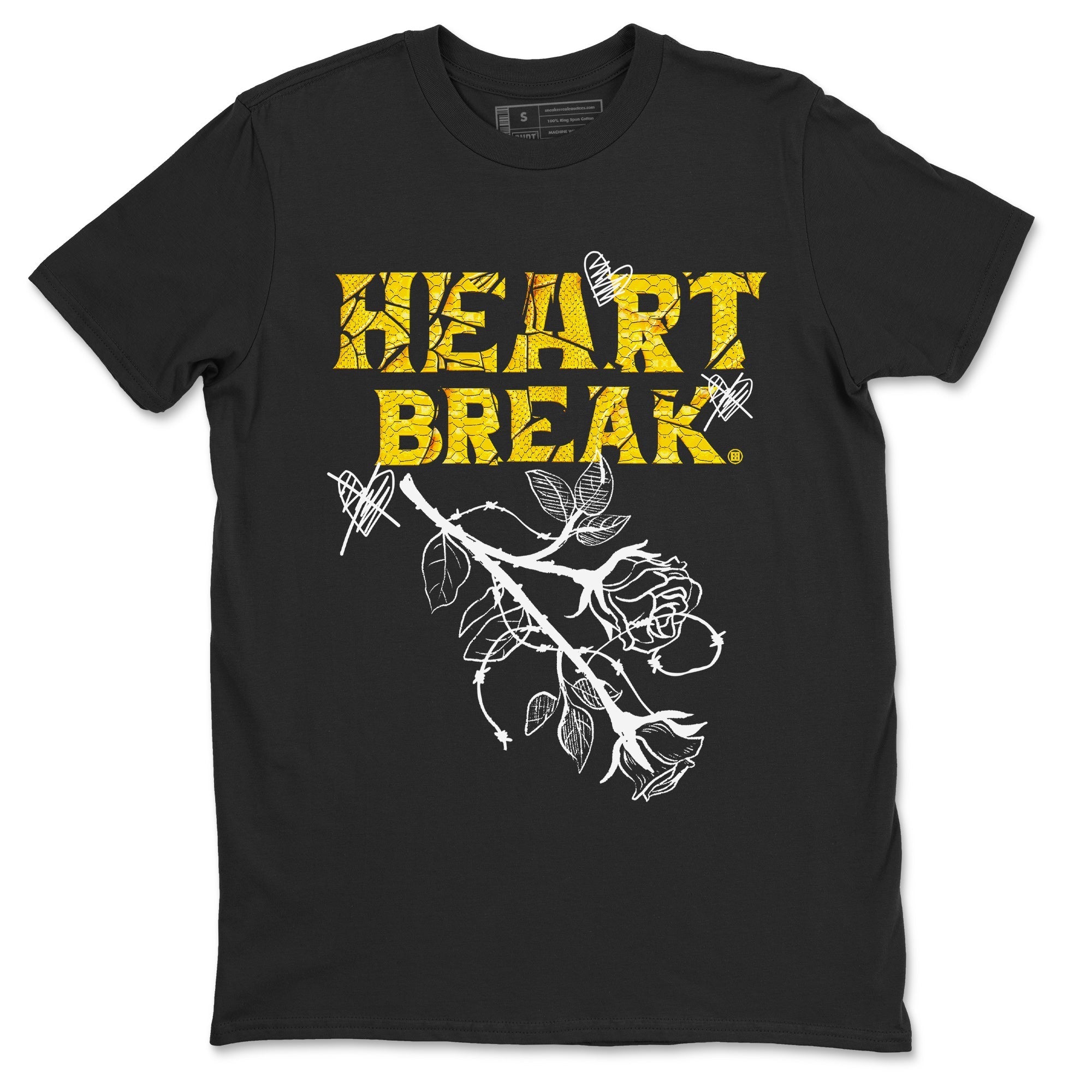 Air Jordan 11 Yellow Python Sneaker Match Tees Heart Break Streetwear Sneaker Shirt Snakeskin 11s Streetwear Sneaker Shirt Unisex Shirts Black 2