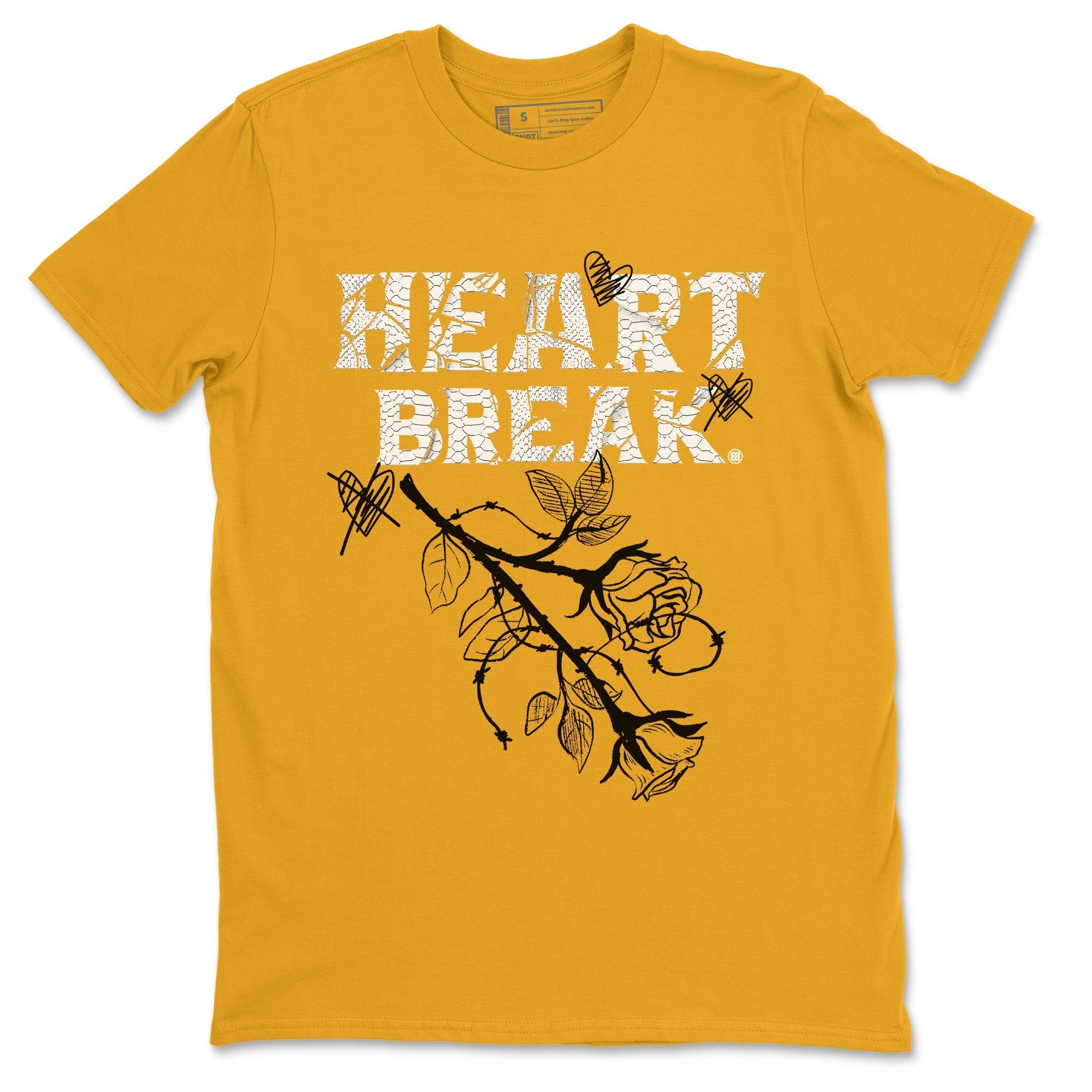 Air Jordan 11 Yellow Python Sneaker Match Tees Heart Break Streetwear Sneaker Shirt Snakeskin 11s Streetwear Sneaker Shirt Unisex Shirts Gold 2