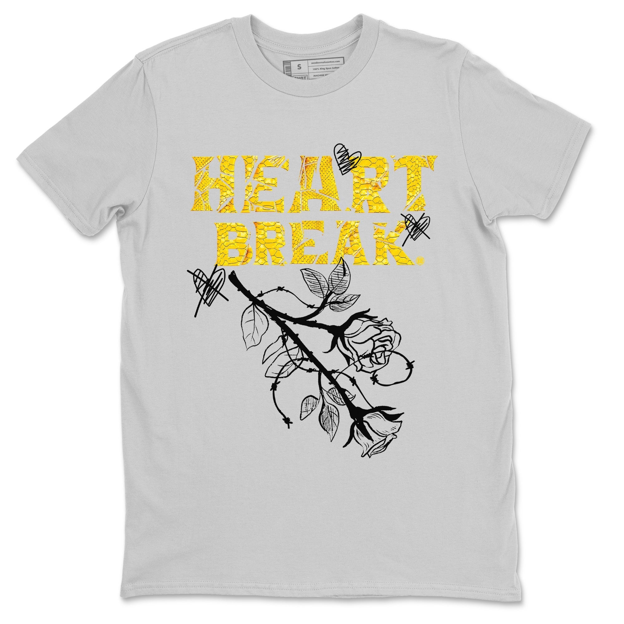 Air Jordan 11 Yellow Python Sneaker Match Tees Heart Break Streetwear Sneaker Shirt Snakeskin 11s Streetwear Sneaker Shirt Unisex Shirts White 2