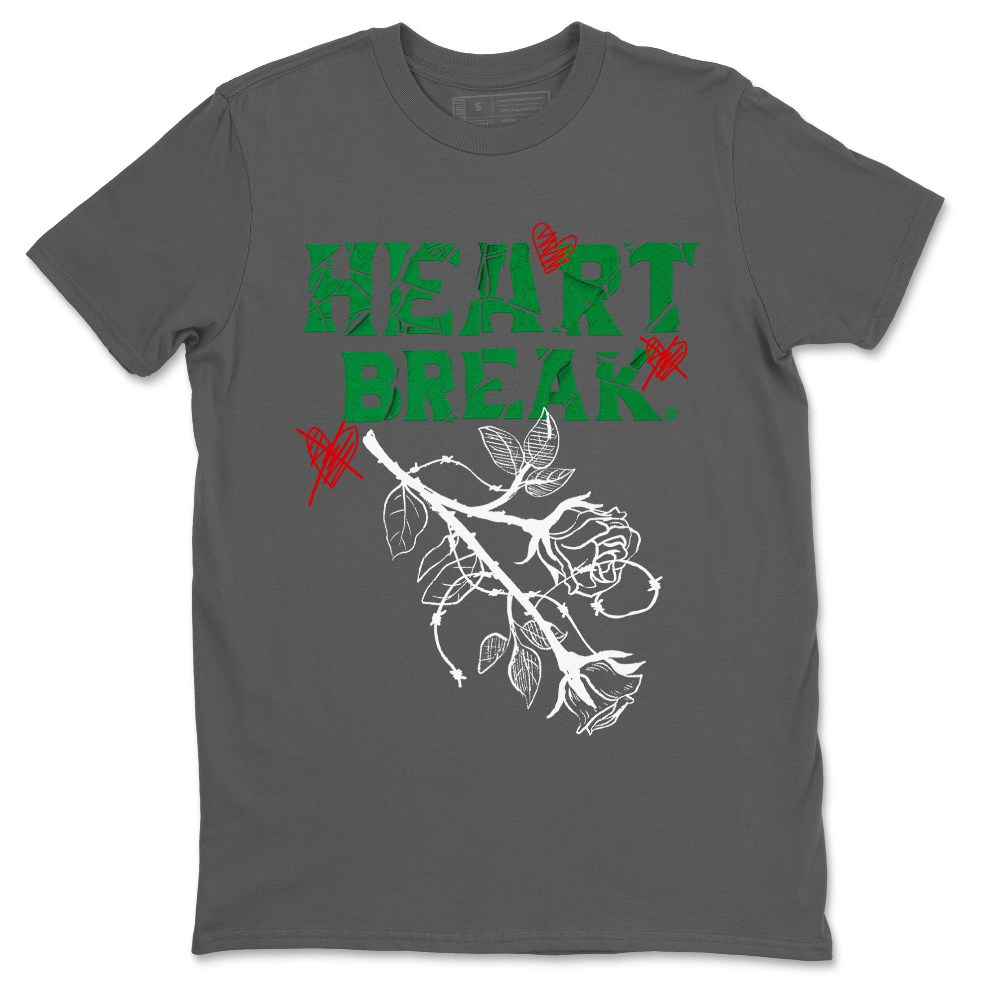 Air Jordan 3 Lucky Green Sneaker Match Tees Heart Break Streetwear Sneaker Shirt 3s Lucky Green Tees Unisex Shirts Cool Grey 2