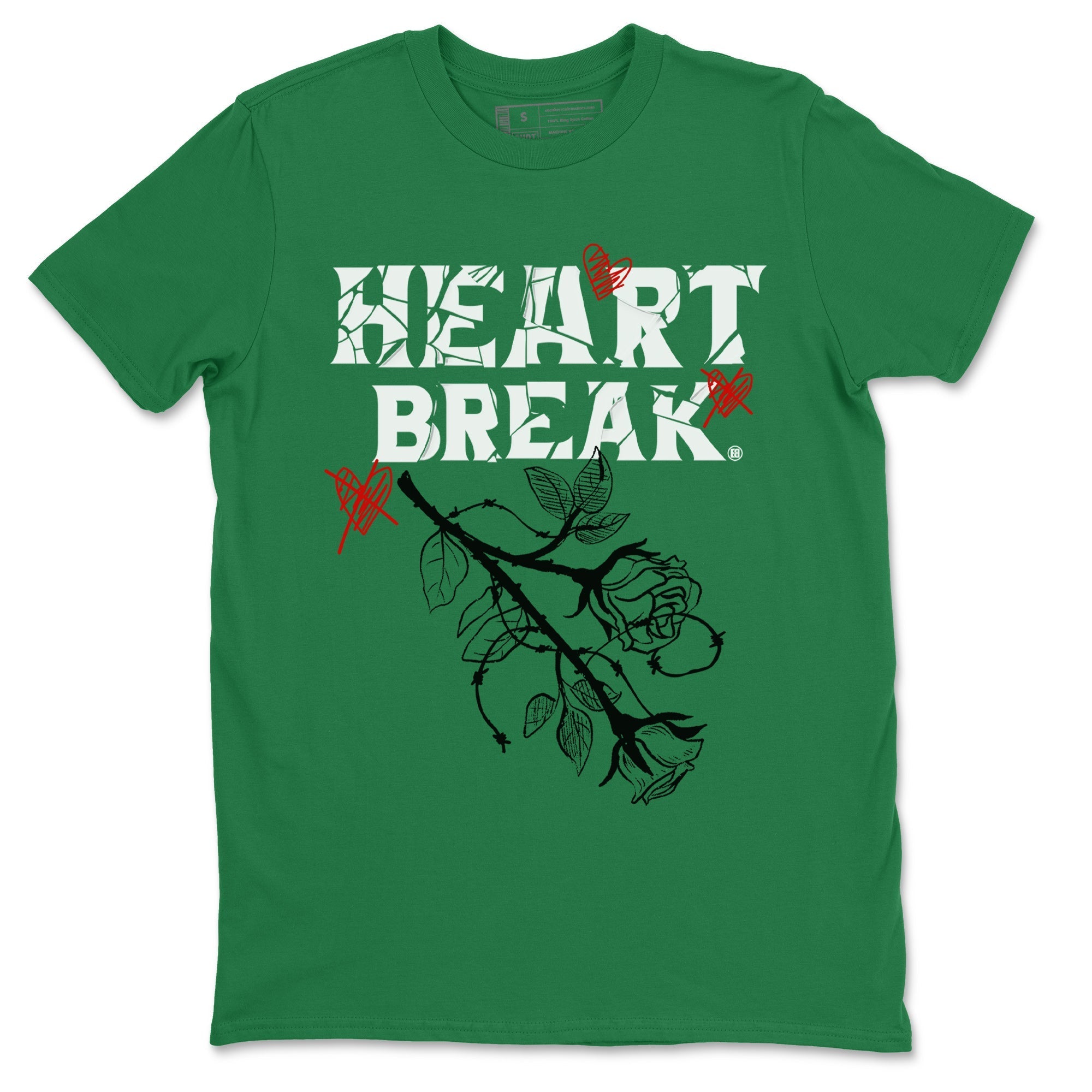 Air Jordan 3 Lucky Green Sneaker Match Tees Heart Break Streetwear Sneaker Shirt 3s Lucky Green Tees Unisex Shirts Kelly Green 2