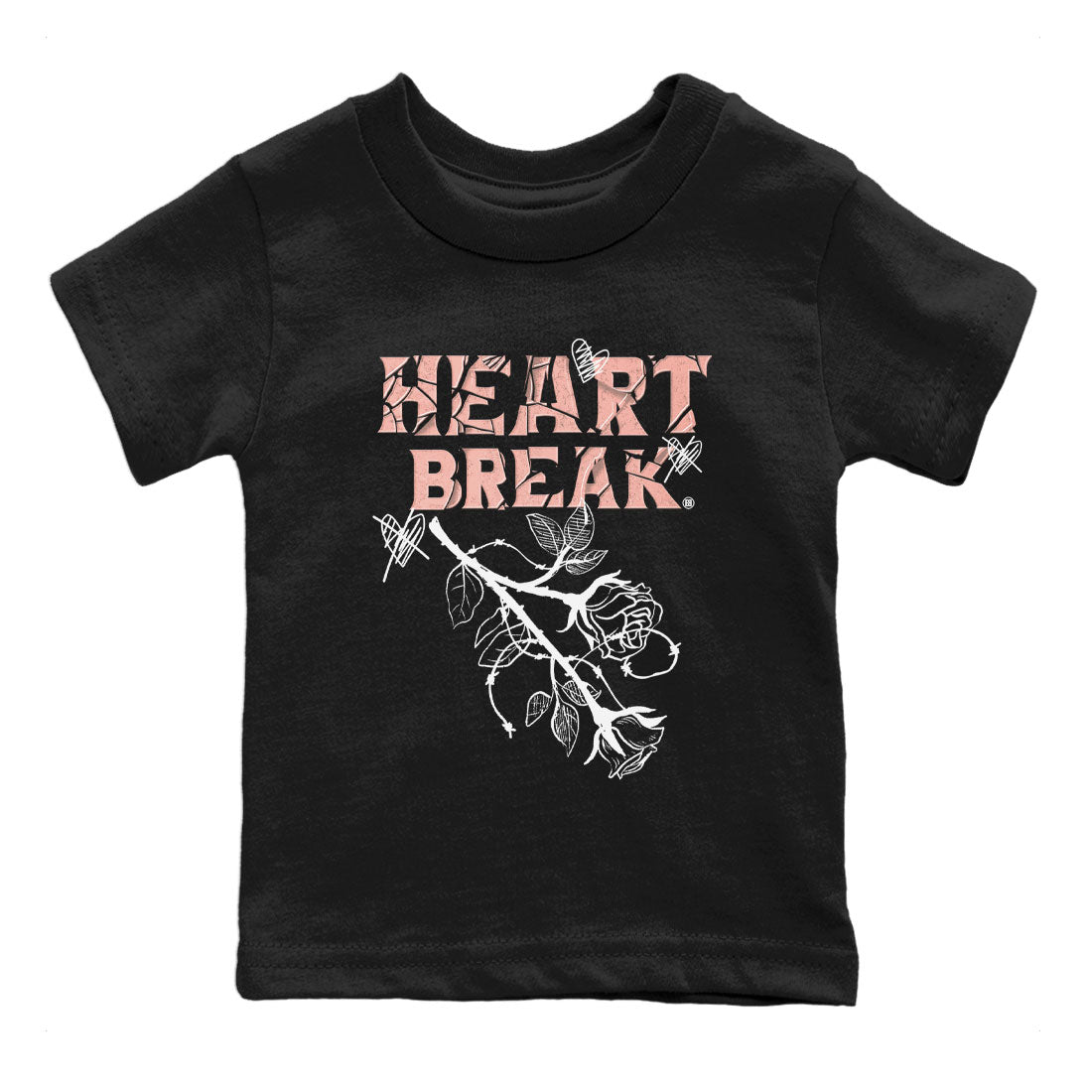 Dunk Low WMNS Rose Whisper shirt to match jordans Heart Break Streetwear Sneaker Shirt Dunk Rose Whisper Drip Gear Zone Sneaker Matching Clothing Baby Toddler Kids Black 2 T-Shirt