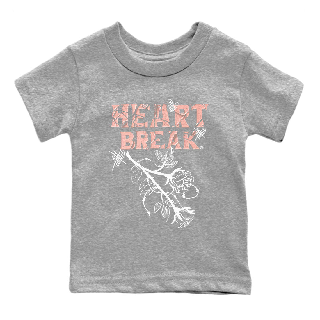 Dunk Low WMNS Rose Whisper shirt to match jordans Heart Break Streetwear Sneaker Shirt Dunk Rose Whisper Drip Gear Zone Sneaker Matching Clothing Baby Toddler Kids Heather Grey 2 T-Shirt