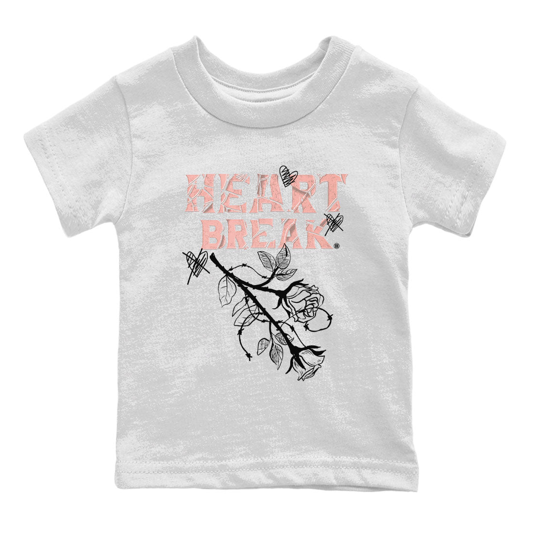 Dunk Low WMNS Rose Whisper shirt to match jordans Heart Break Streetwear Sneaker Shirt Dunk Rose Whisper Drip Gear Zone Sneaker Matching Clothing Baby Toddler Kids White 2 T-Shirt