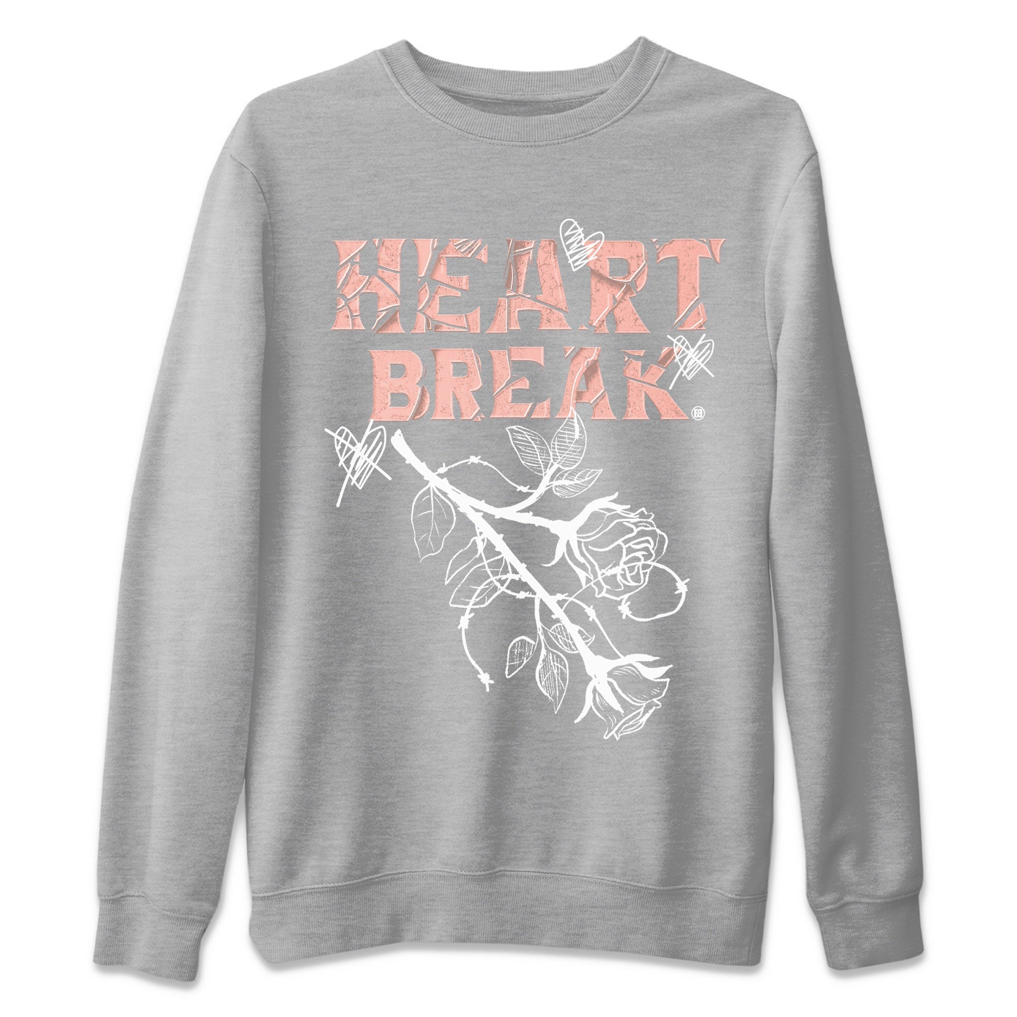 Dunk Low WMNS Rose Whisper shirt to match jordans Heart Break Streetwear Sneaker Shirt Dunk Rose Whisper Drip Gear Zone Sneaker Matching Clothing Casual Unisex shirts Heather Grey 2 T-Shirt