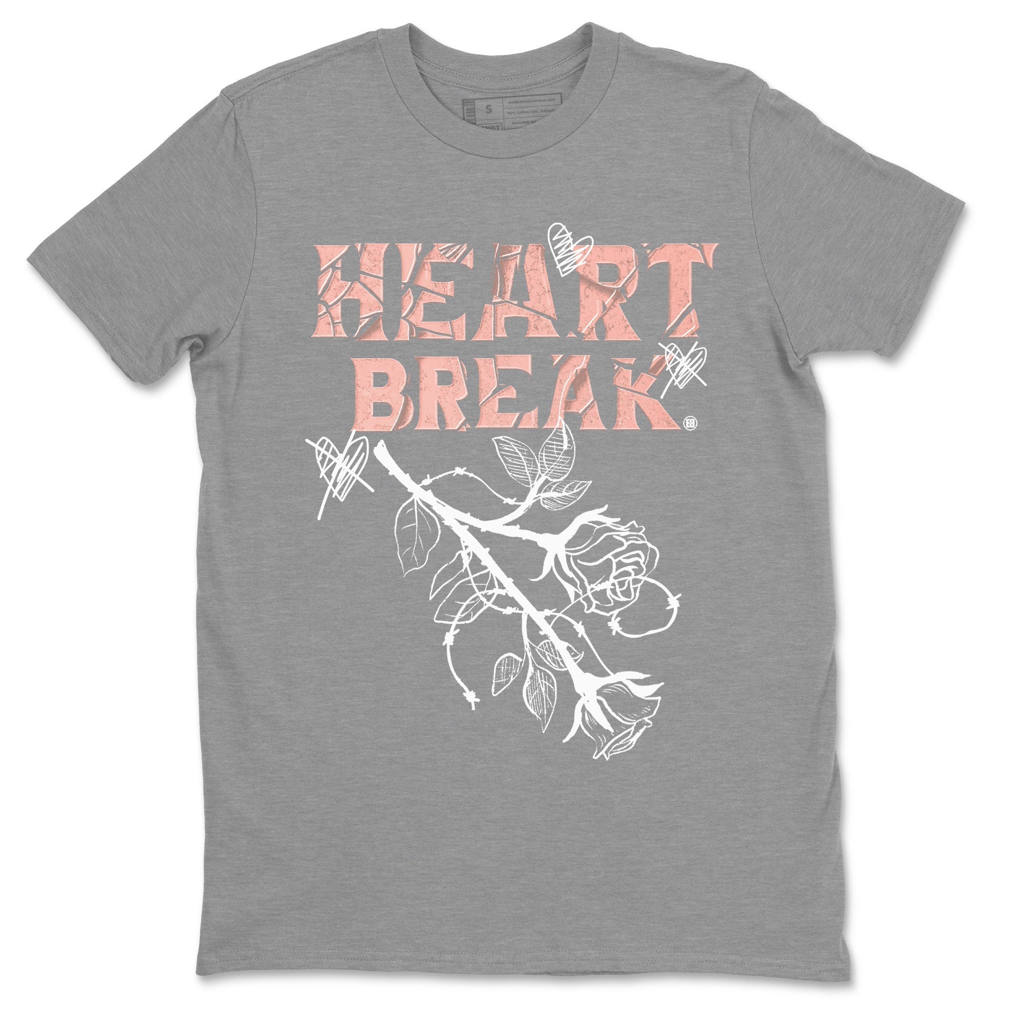 Dunk Low WMNS Rose Whisper shirt to match jordans Heart Break Streetwear Sneaker Shirt Dunk Rose Whisper Drip Gear Zone Sneaker Matching Clothing Casual Unisex shirts Heather Grey 2 T-Shirt