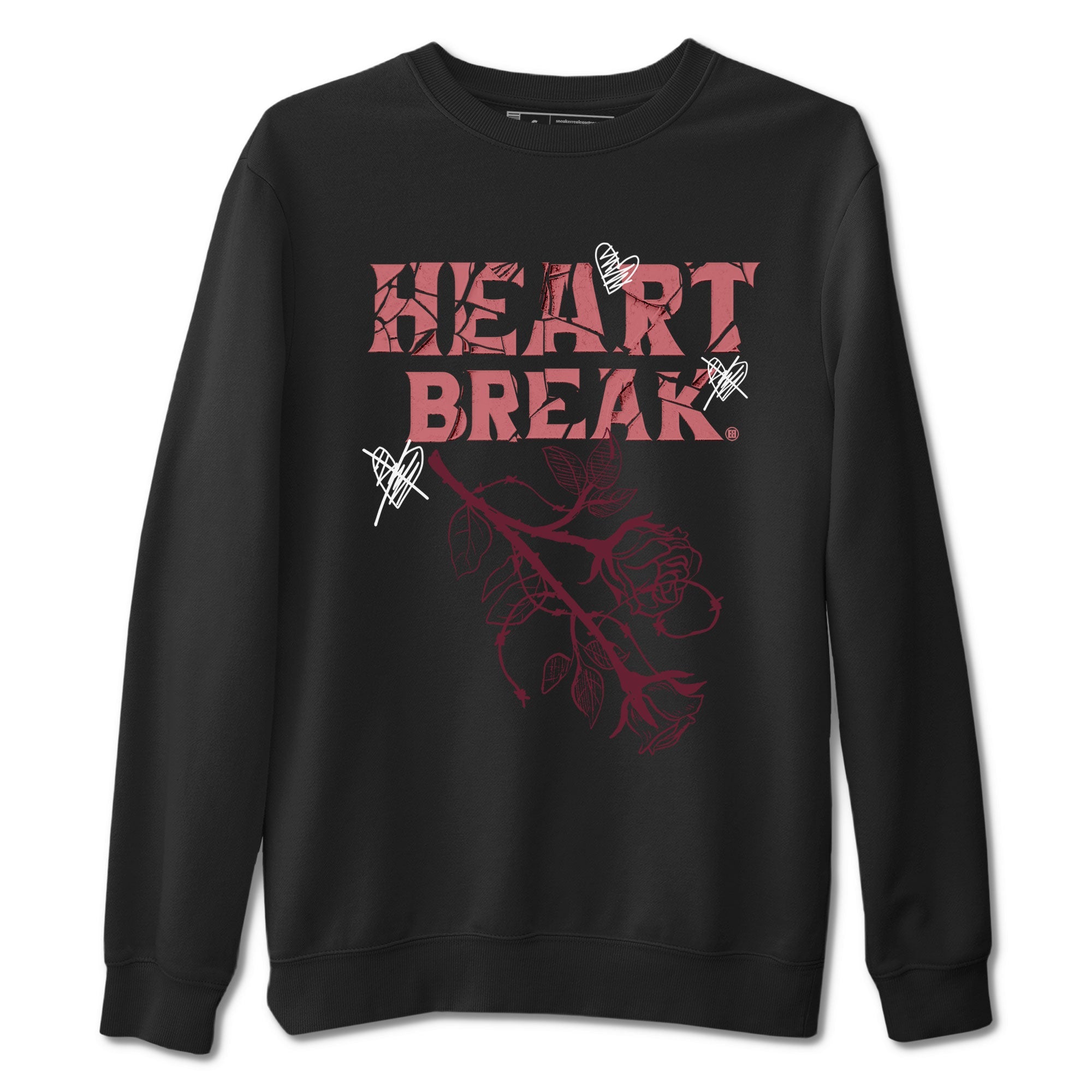 Dunks Valentines Day shirt to match jordans Heart Break sneaker tees Dunks Valentine's Day Drip Gear Zone unisex cotton Black 2 crew neck shirt