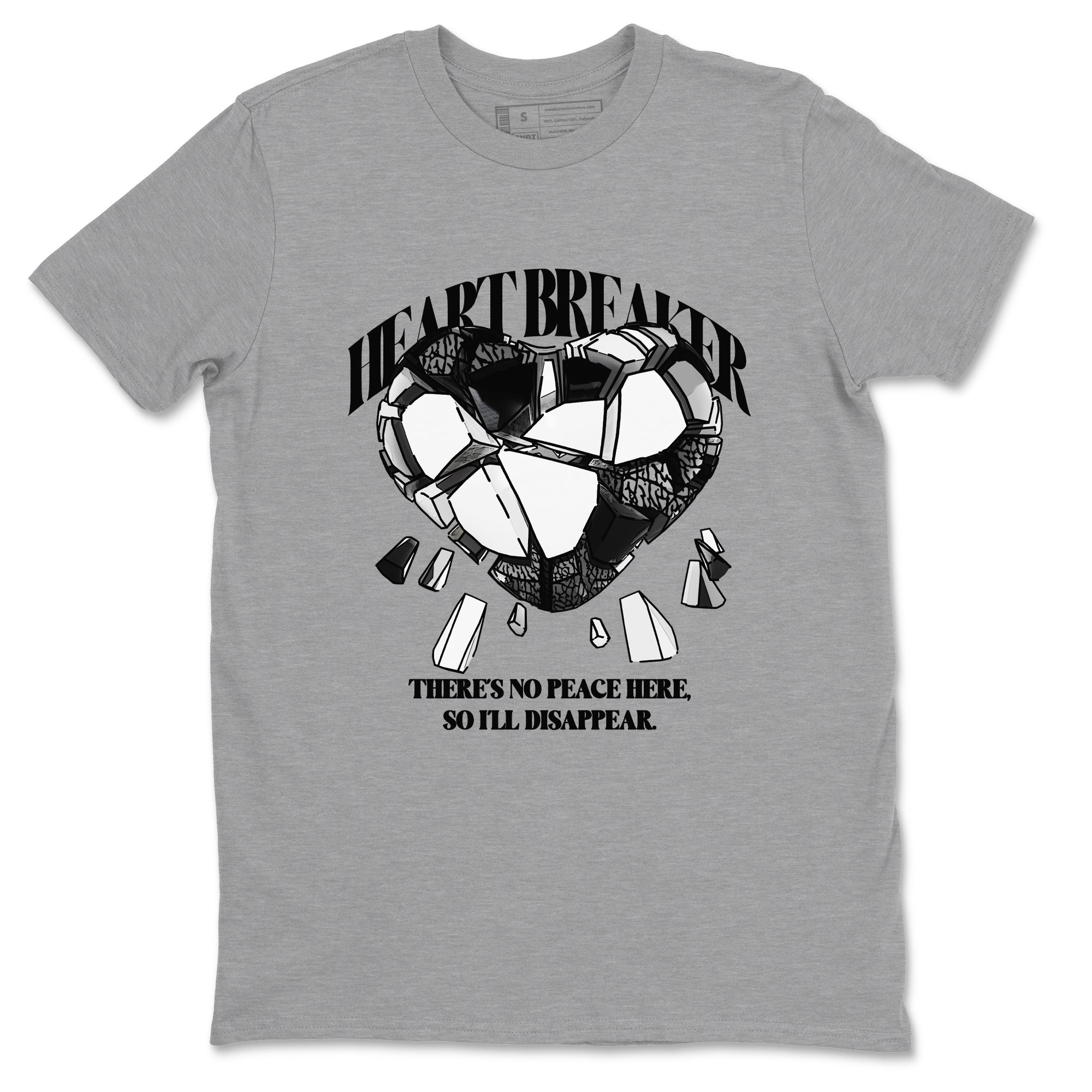 3s Green Glow shirt to match jordans Heart Breaker sneaker tees Air Jordan 3 Green Glow Drip Gear Zone unisex cotton Heather Grey 2 crew neck shirt