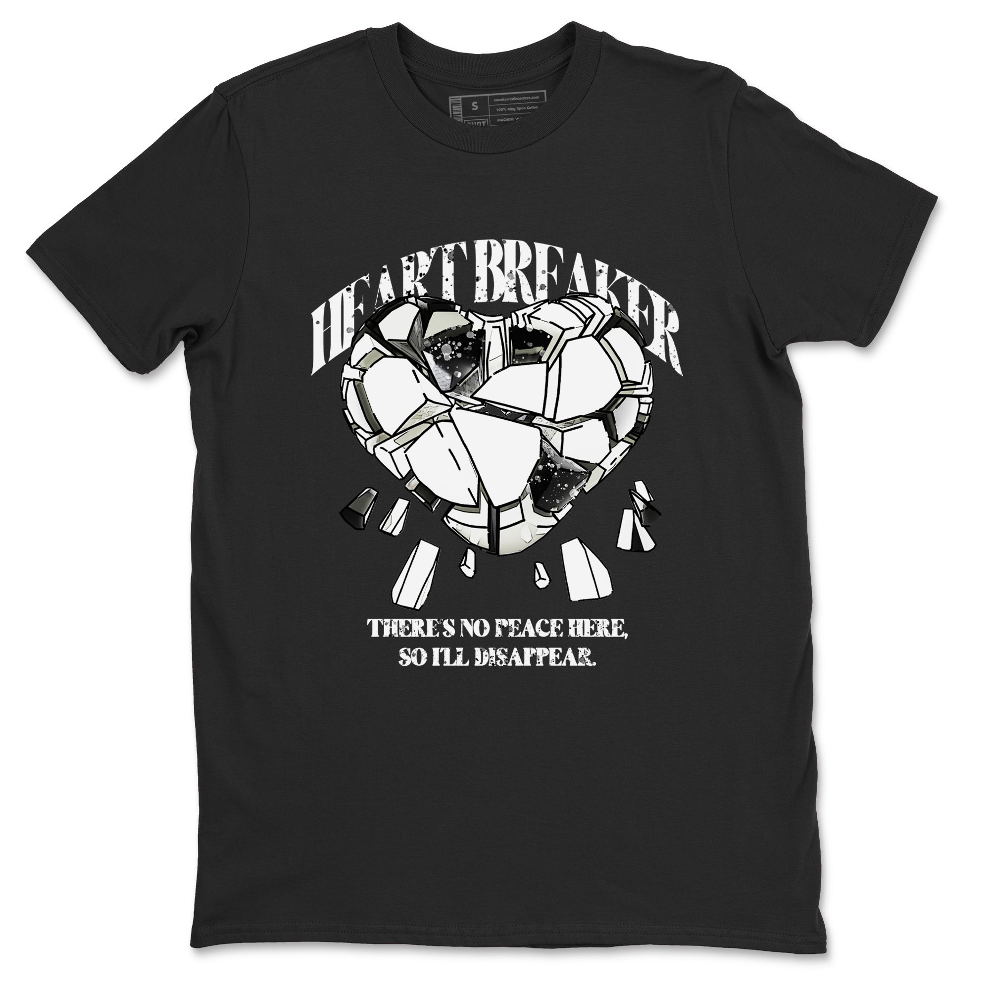 5s Sail shirt to match jordans Heart Breaker sneaker tees Air Jordan 5 Sail Drip Gear Zone unisex cotton Black 2 crew neck shirt