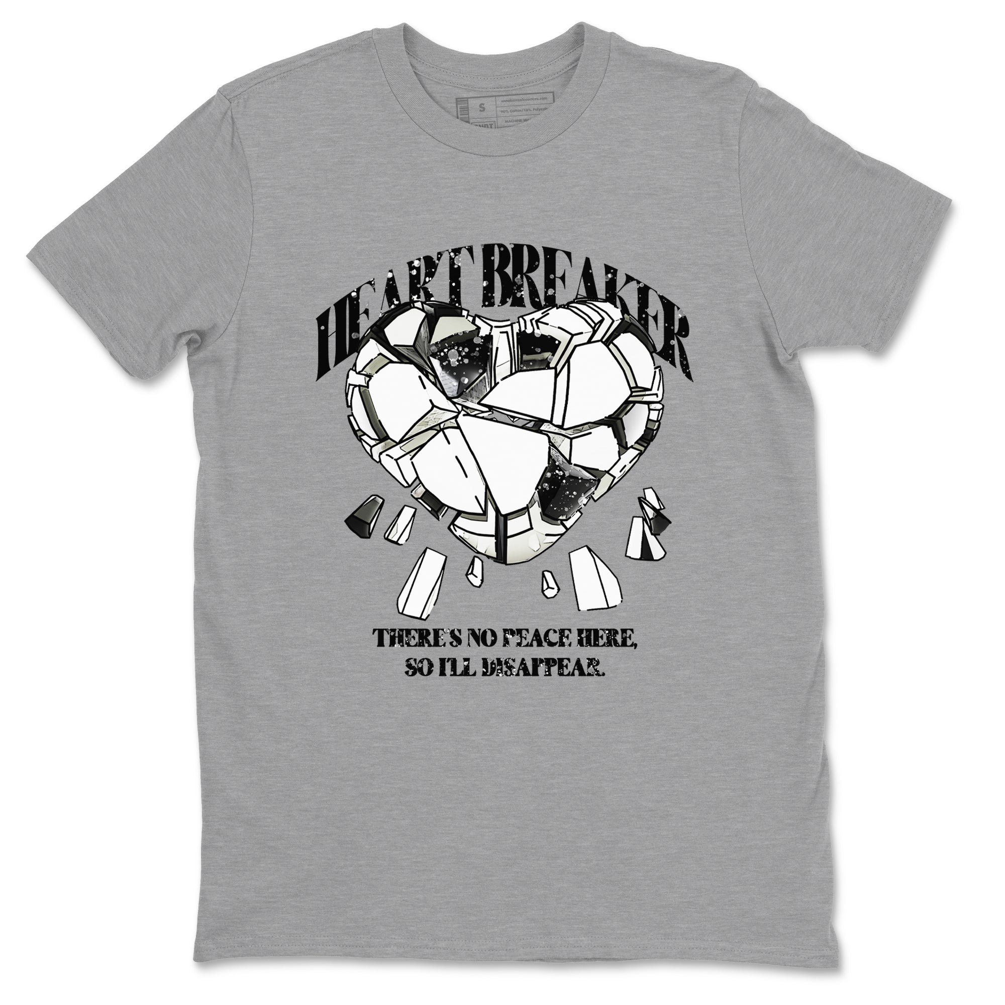 5s Sail shirt to match jordans Heart Breaker sneaker tees Air Jordan 5 Sail Drip Gear Zone unisex cotton Heather Grey 2 crew neck shirt