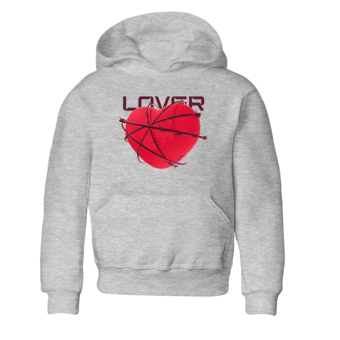 Air Force 1 Layers of Love shirt to match jordans Heart Lover sneaker tees af1 Layers of Love Drip Gear Zone baby toddler Heather Grey 2 cotton Shirt