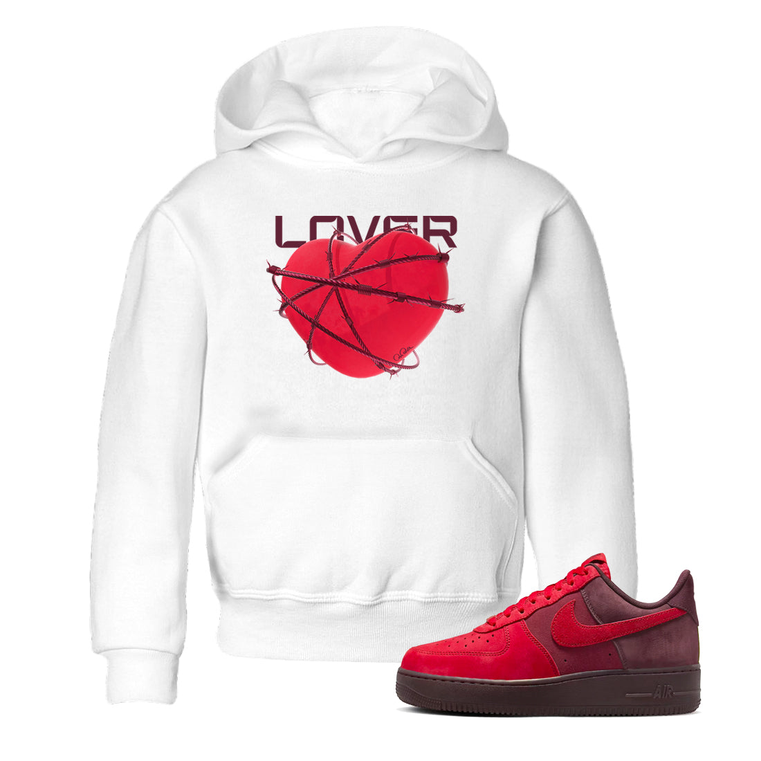 Air Force 1 Layers of Love shirt to match jordans Heart Lover sneaker tees af1 Layers of Love Drip Gear Zone baby toddler White 1 cotton Shirt