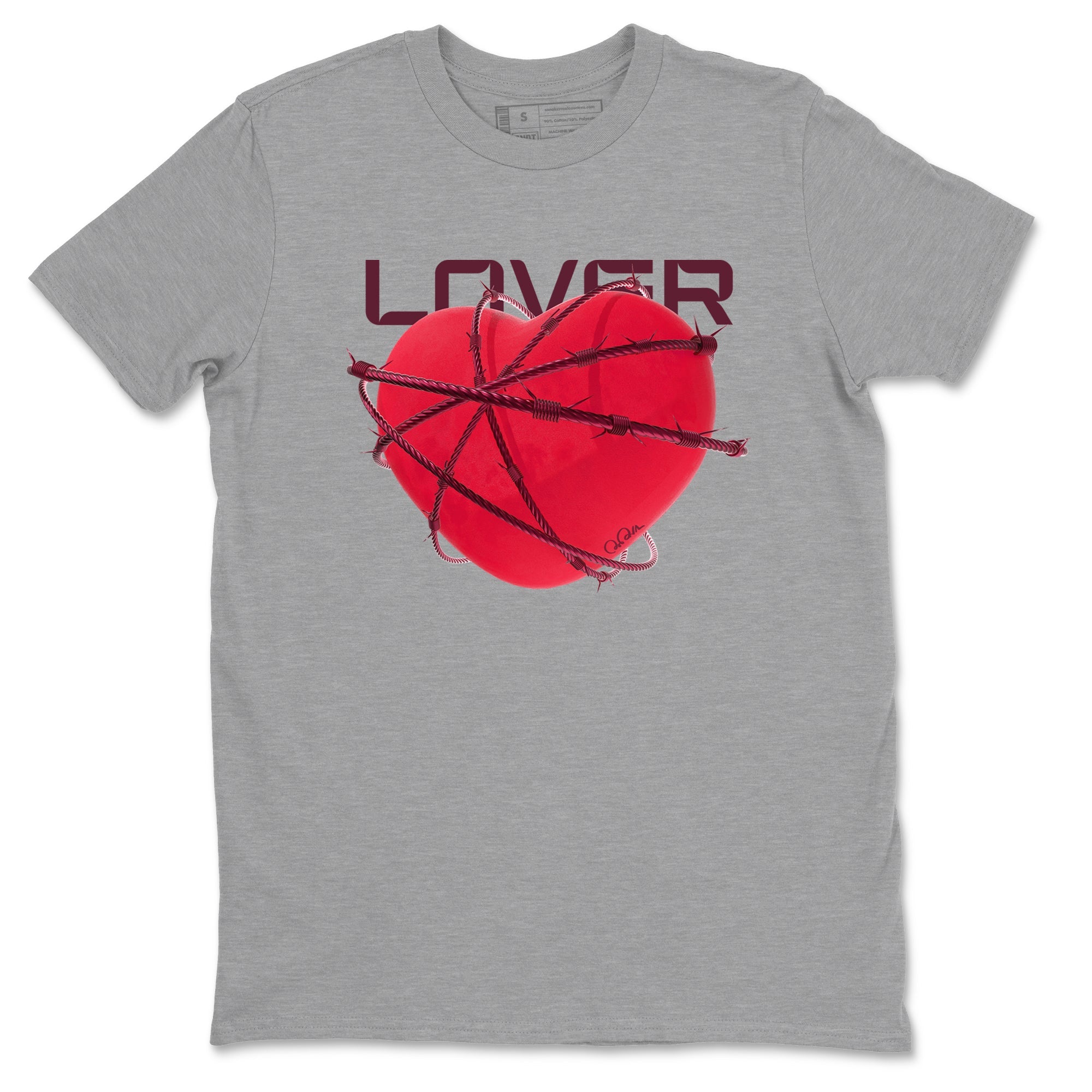 Air Force 1 Layers of Love shirt to match jordans Heart Lover sneaker tees af1 Layers of Love Drip Gear Zone unisex cotton Heather Grey 2 crew neck shirt