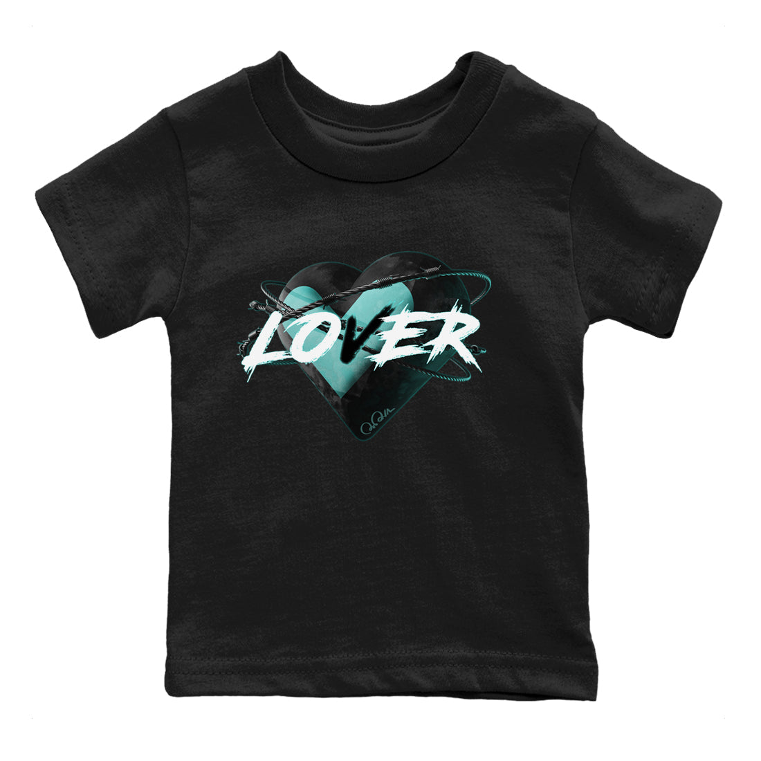 Air Force 1 Tiffany Shirt To Match Jordans Heart Lover Sneaker Tees Nike Tiffany AF1Drip Gear Zone Sneaker Matching Clothing Kids Shirts Black 2