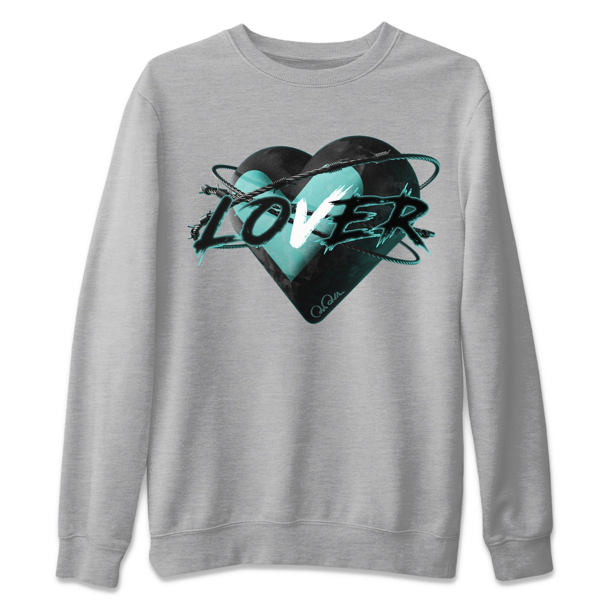Air Force 1 Tiffany Shirt To Match Jordans Heart Lover Sneaker Tees Nike Tiffany AF1Drip Gear Zone Sneaker Matching Clothing Unisex Shirts Heather Grey 2