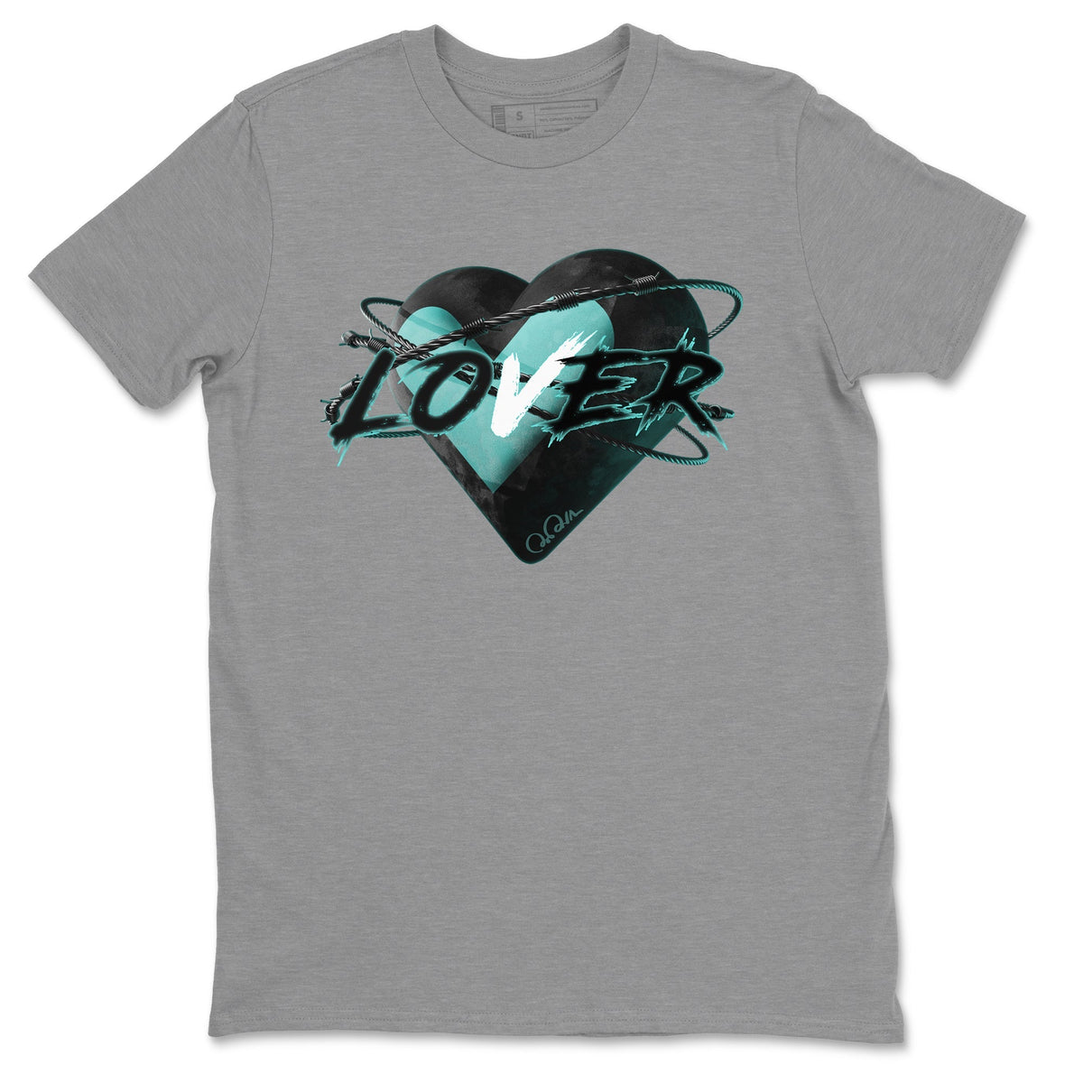 Air Force 1 Tiffany Shirt To Match Jordans Heart Lover Sneaker Tees Nike Tiffany AF1Drip Gear Zone Sneaker Matching Clothing Unisex Shirts Heather Grey 2