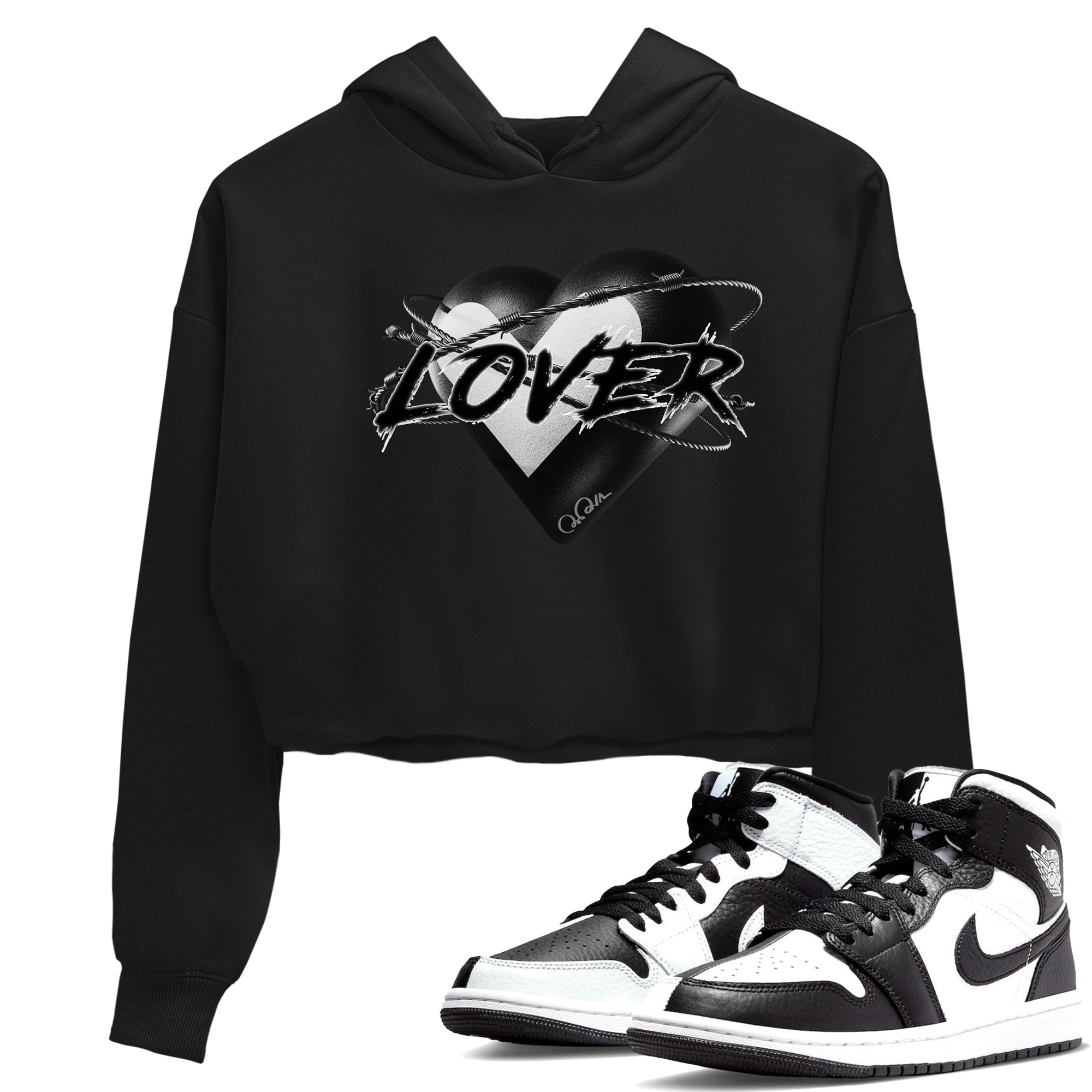 Air Jordan 1 Homage Shirt To Match Jordans Heart Lover Sneaker Tees AJ1 Homage Drip Gear Zone Sneaker Matching Clothing Women's Shirts Black 1