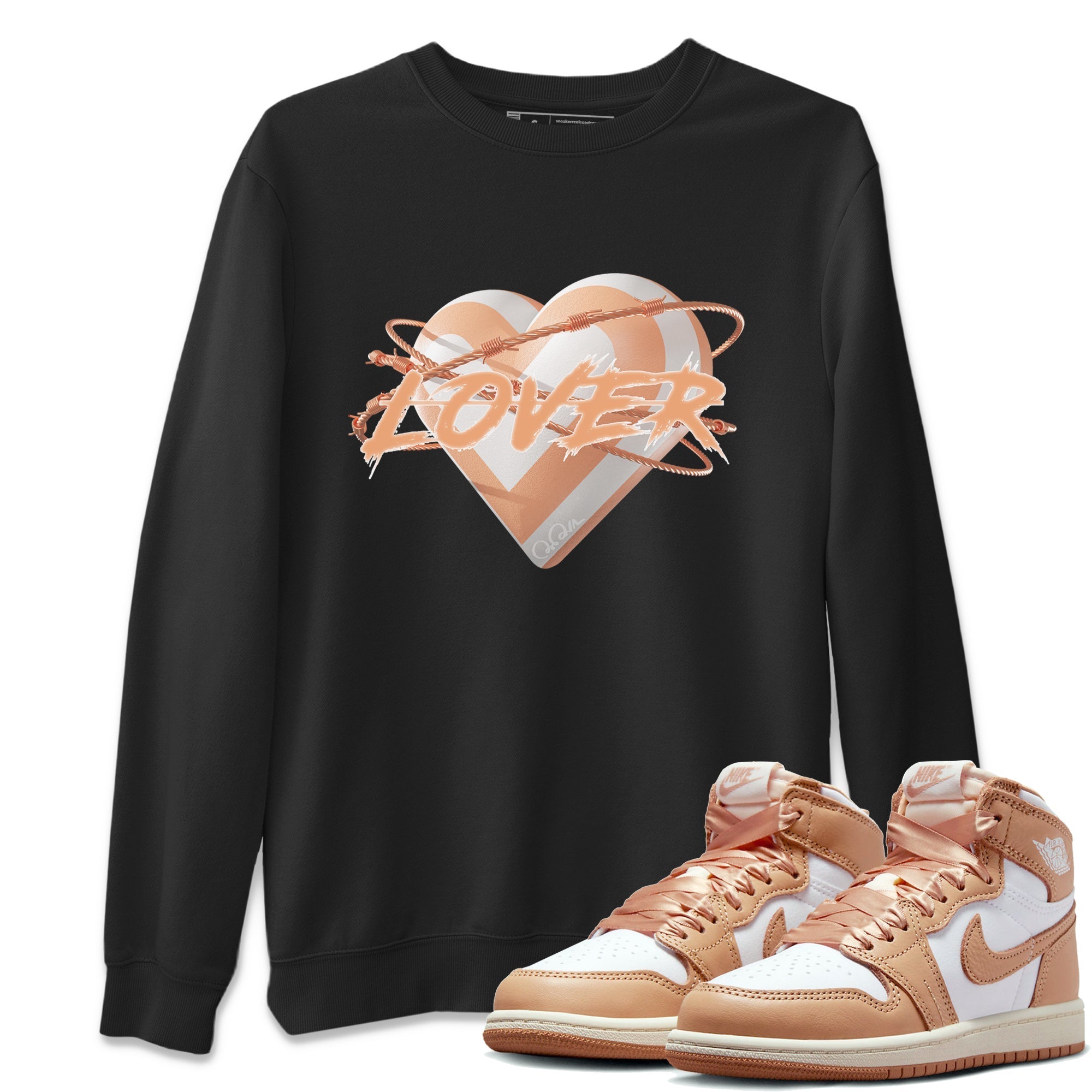 Air Jordan 1 Paraline shirt to match jordans Heart Lover Streetwear Sneaker Shirt AJ1Paraline Drip Gear Zone Sneaker Matching Clothing Unisex Black 1 T-Shirt