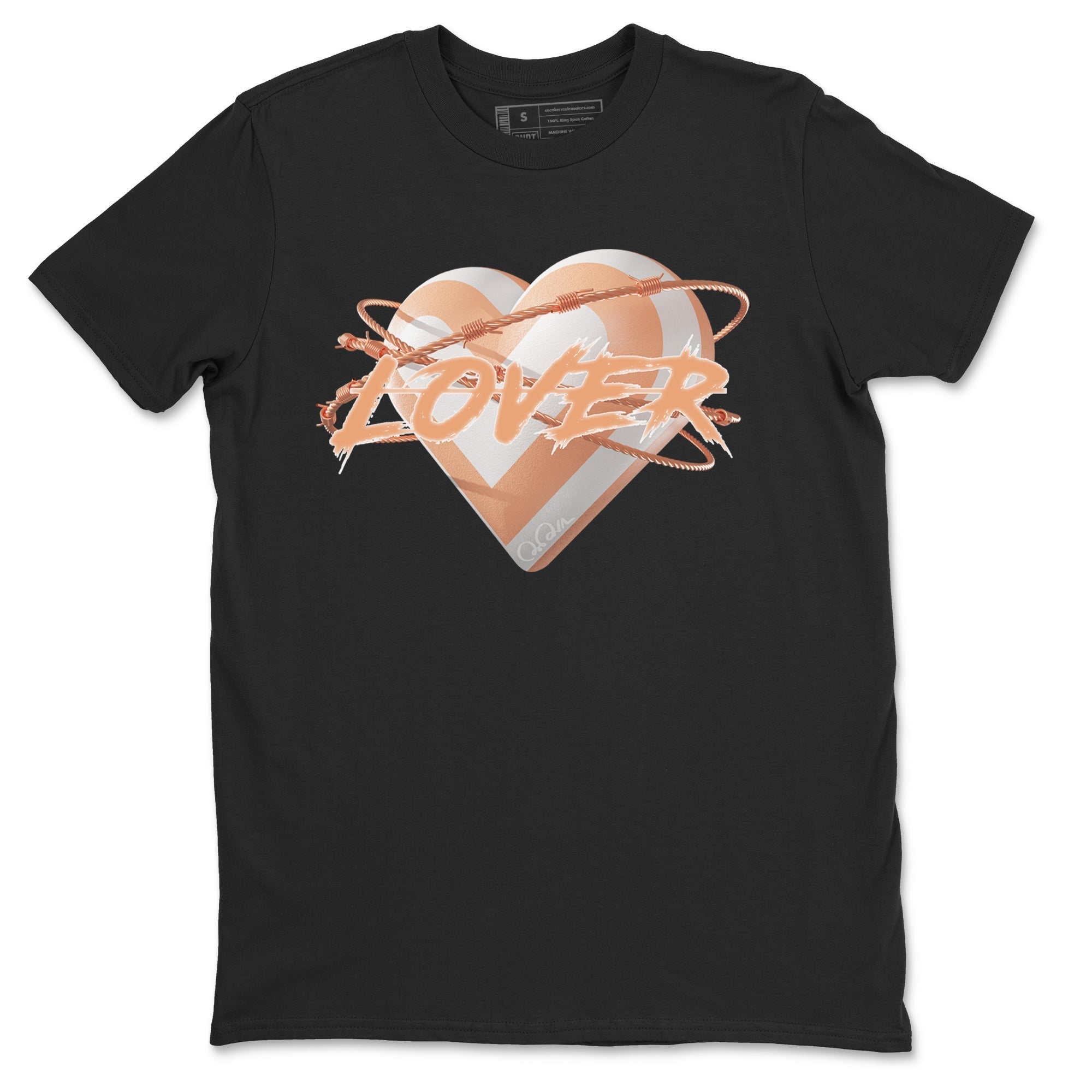 Air Jordan 1 Paraline shirt to match jordans Heart Lover Streetwear Sneaker Shirt AJ1Paraline Drip Gear Zone Sneaker Matching Clothing Unisex Black 2 T-Shirt