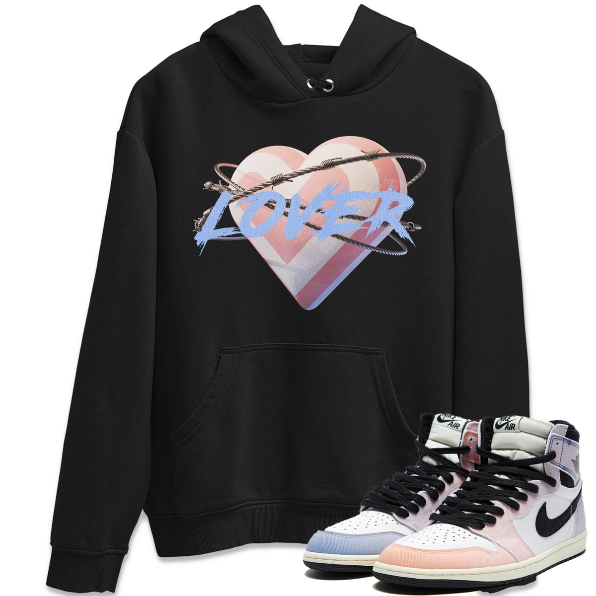 Air Jordan 1 Skyline Shirt To Match Jordans Heart Lover Sneaker Tees AJ1 Skyline Drip Gear Zone Sneaker Matching Clothing Unisex Shirts Black 1