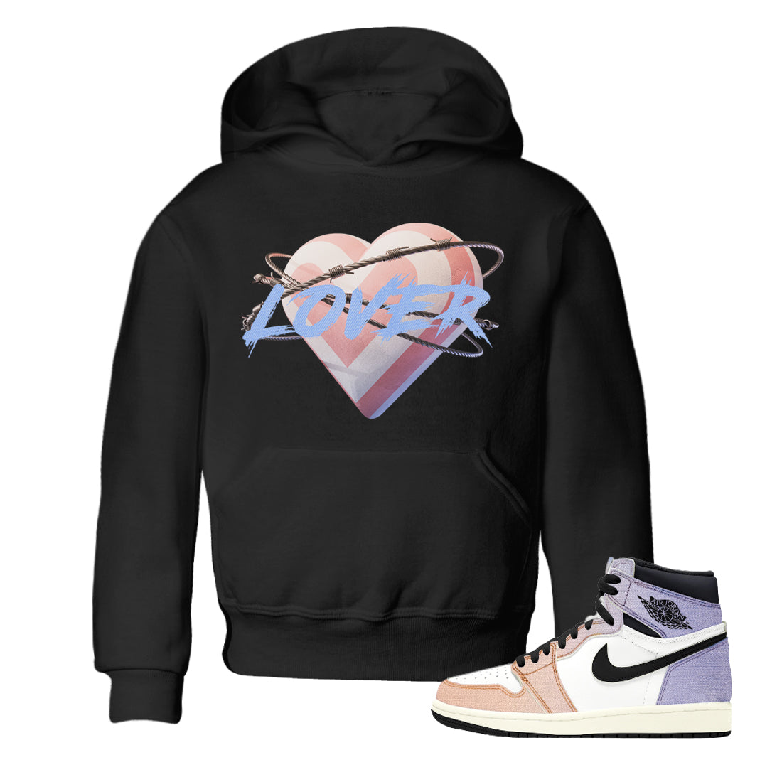 Air Jordan 1 Skyline Heart Lover Baby and Kids Sneaker Tees Air Jordan 1 Skyline Kids Sneaker Tees Washing and Care Tip