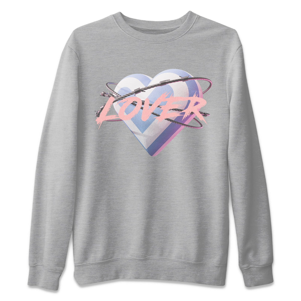 Air Jordan 1 Skyline Shirt To Match Jordans Heart Lover Sneaker Tees AJ1 Skyline Drip Gear Zone Sneaker Matching Clothing Unisex Shirts Heather Grey 2