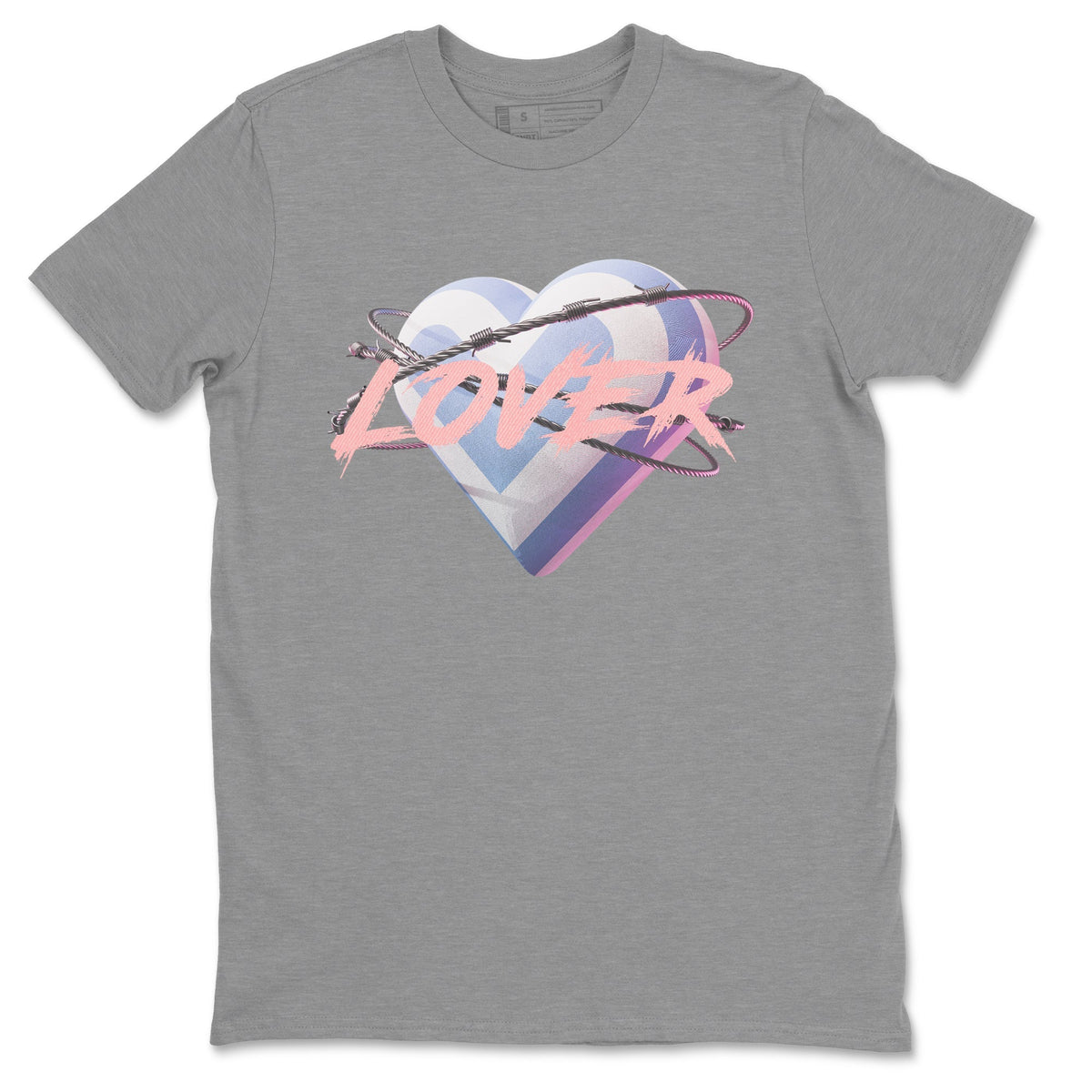 Air Jordan 1 Skyline Shirt To Match Jordans Heart Lover Sneaker Tees AJ1 Skyline Drip Gear Zone Sneaker Matching Clothing Unisex Shirts Heather Grey 2