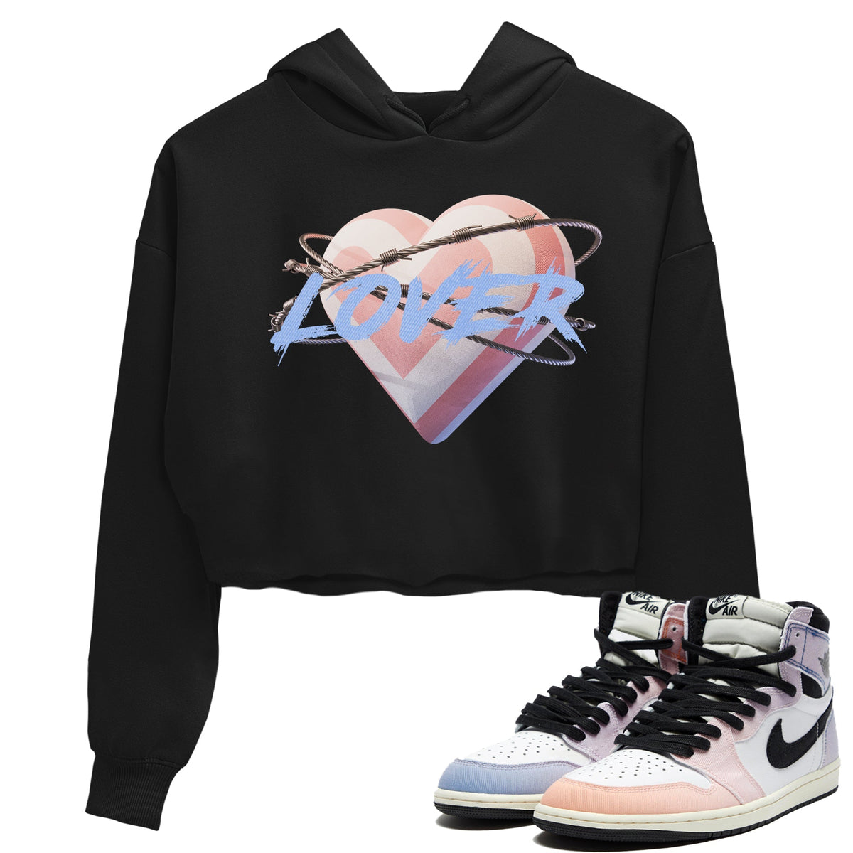 Air Jordan 1 Skyline Shirt To Match Jordans Heart Lover Sneaker Tees AJ1 Skyline Drip Gear Zone Sneaker Matching Clothing Women's Shirts Black 1