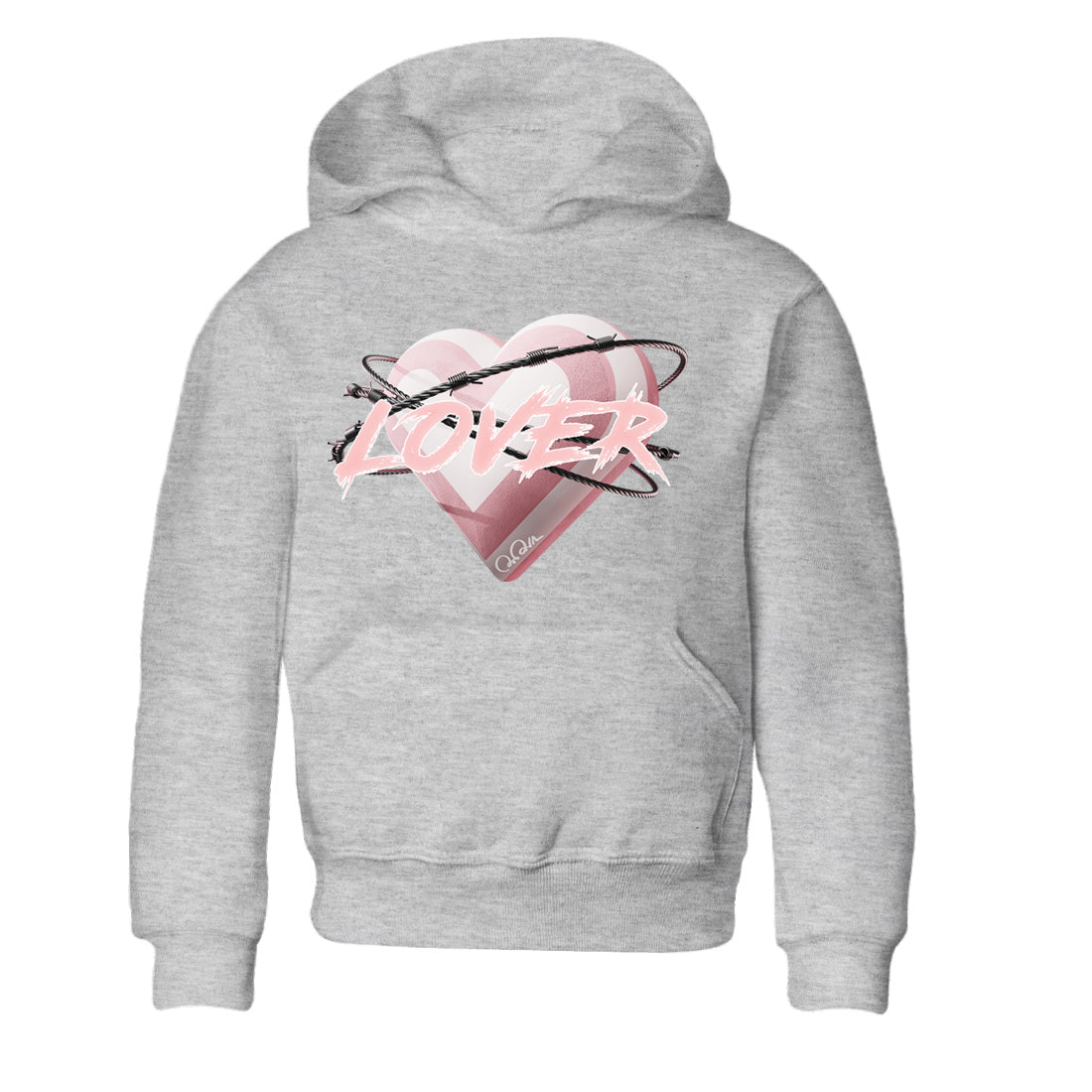 AJ1 Retro High OG Washed Pink Sneaker Match Tees Heart Lover Streetwear Sneaker Shirt AJ1 Retro High OG Washed Pink Sneaker Release Tees Kids Shirts Heather Grey 2