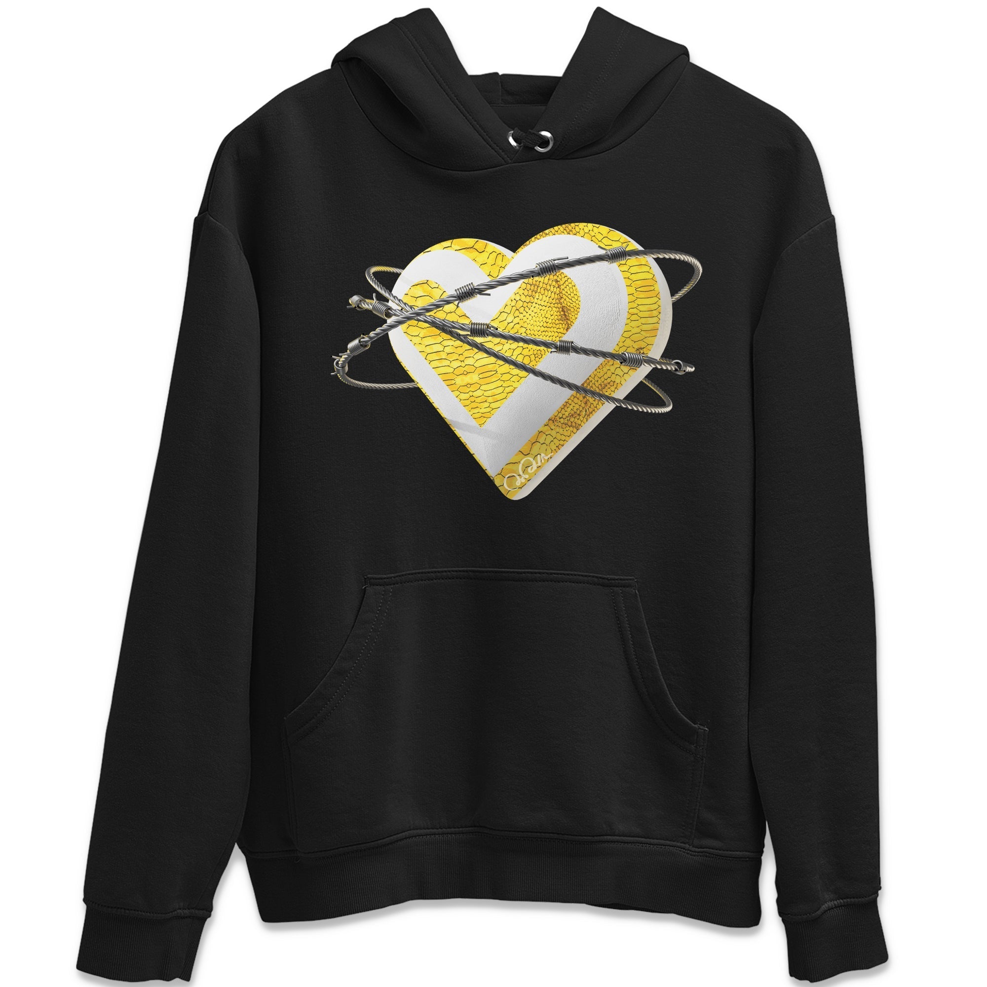 Air Jordan 11 Yellow Python Sneaker Match Tees Heart Lover Streetwear Sneaker Shirt AJ11 Yellow Python Sneaker Release Tees Unisex Shirts Black 2