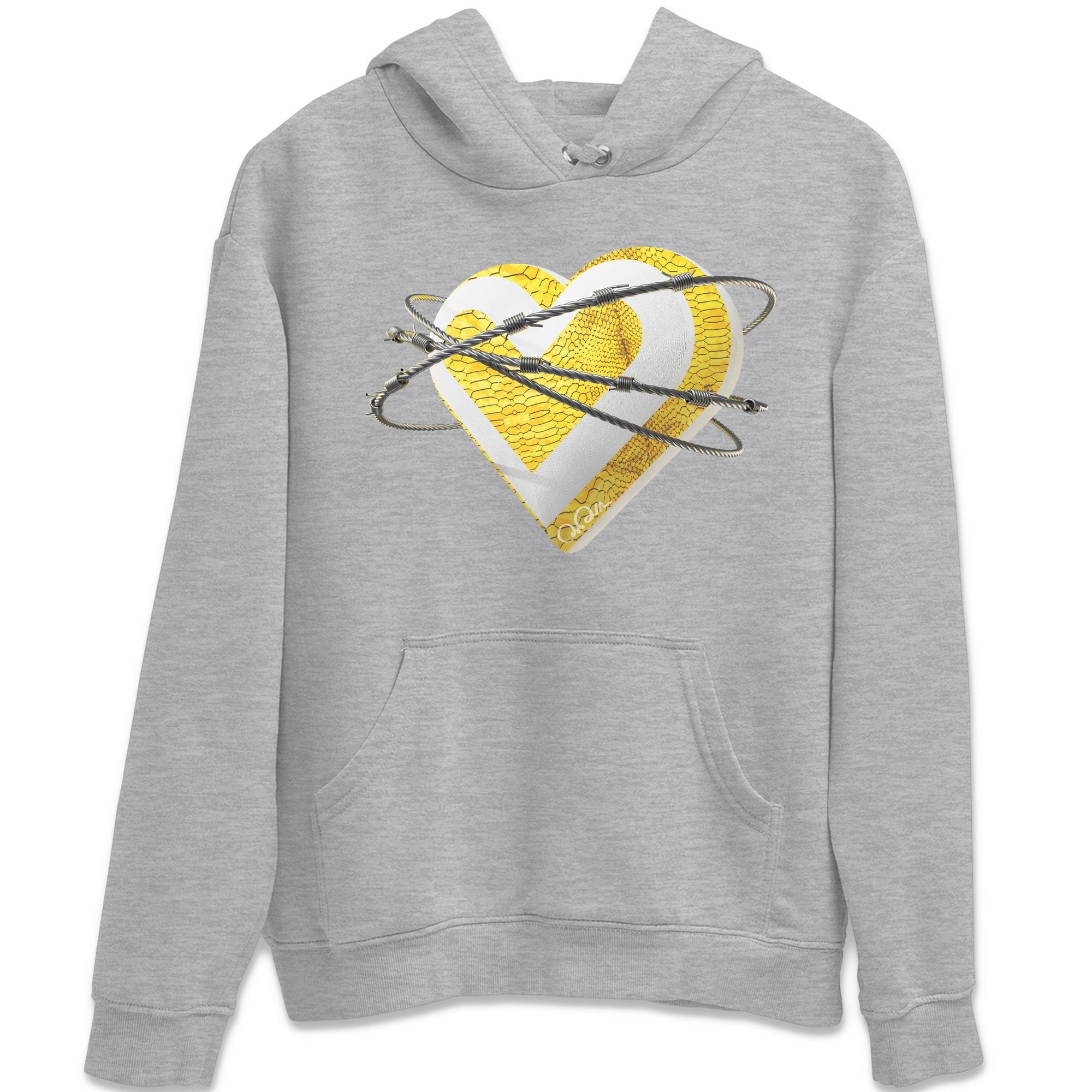 Air Jordan 11 Yellow Python Sneaker Match Tees Heart Lover Streetwear Sneaker Shirt AJ11 Yellow Python Sneaker Release Tees Unisex Shirts Heather Grey 2