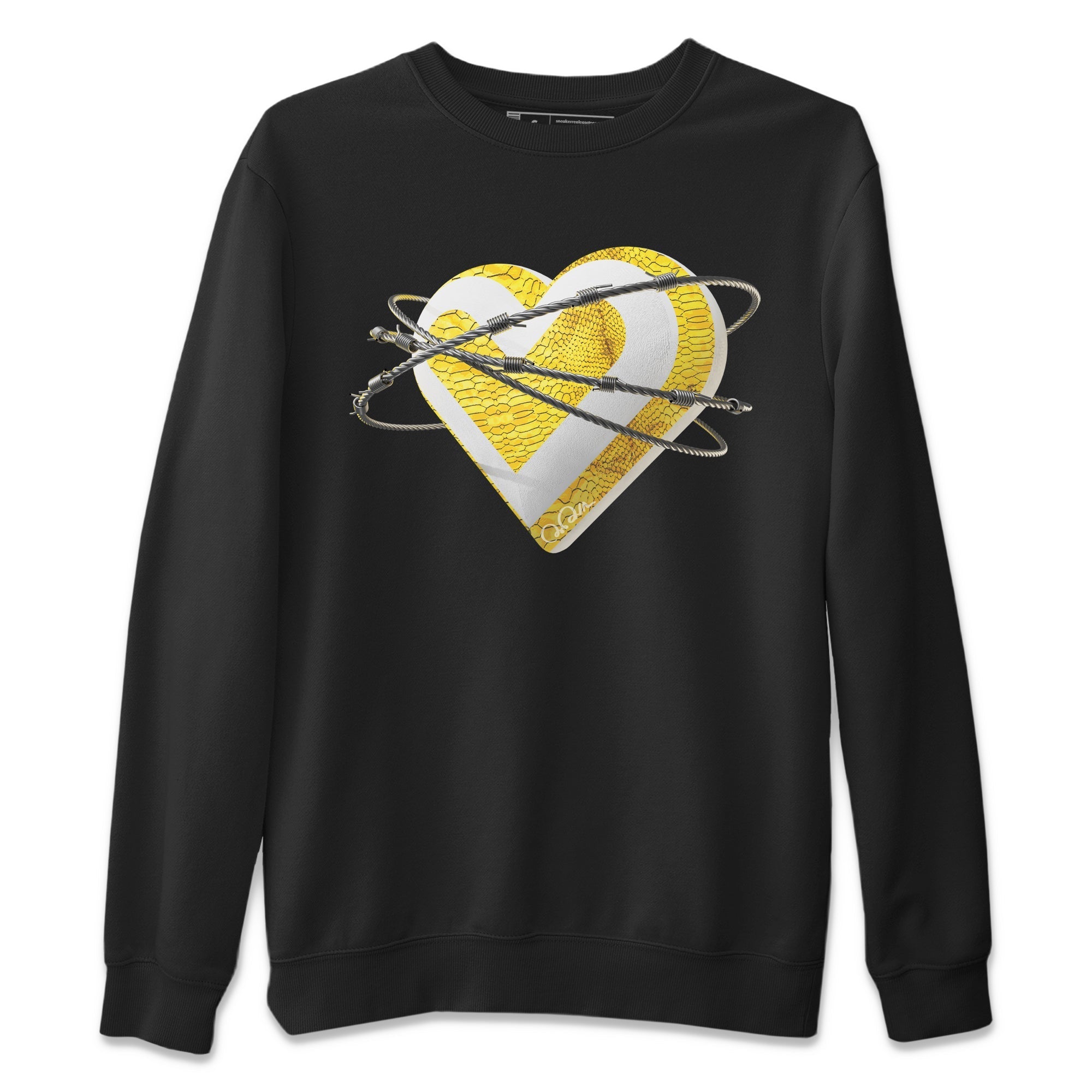 Air Jordan 11 Yellow Python Sneaker Match Tees Heart Lover Streetwear Sneaker Shirt AJ11 Yellow Python Sneaker Release Tees Unisex Shirts Black 2